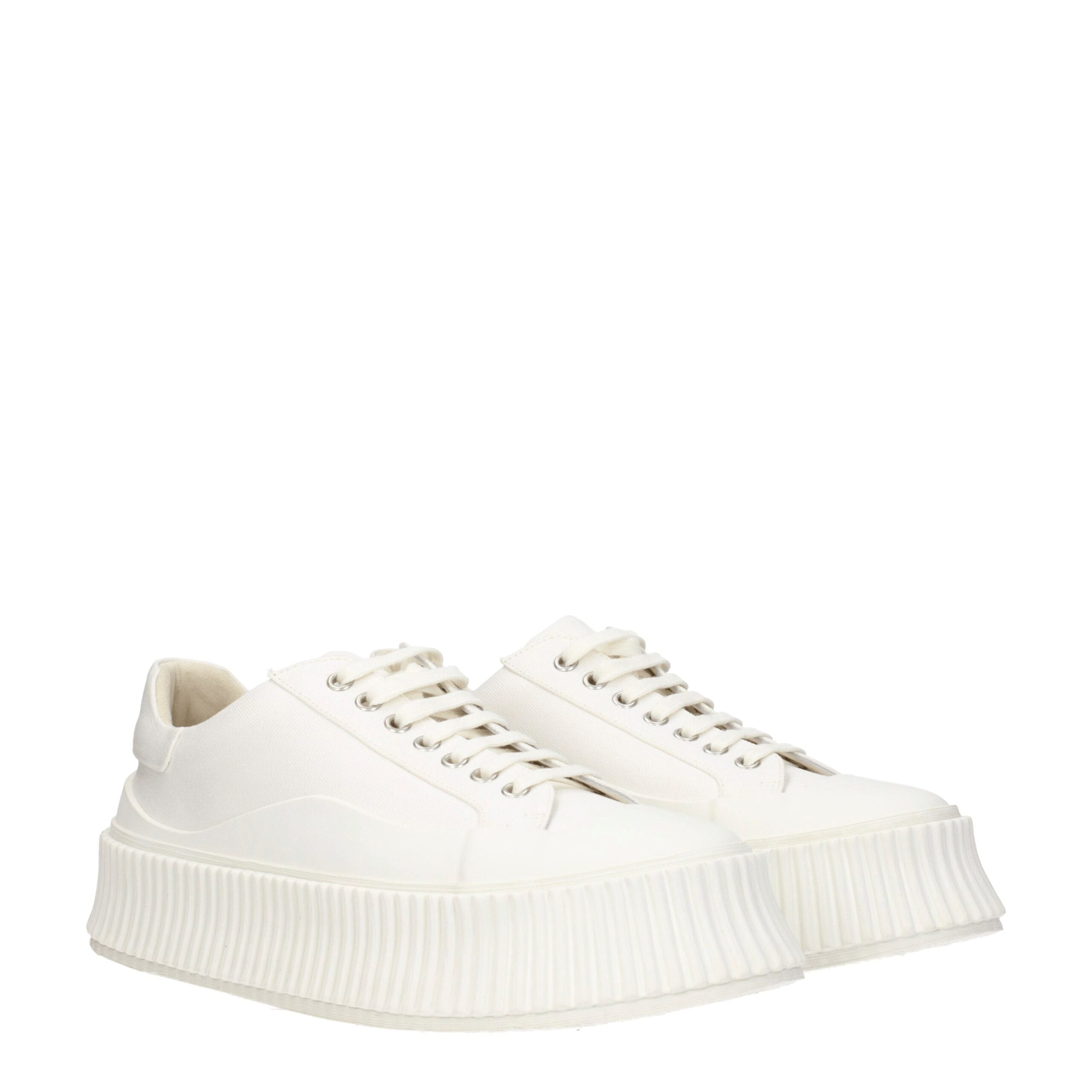 Plateformes Jil Sander casual blanches