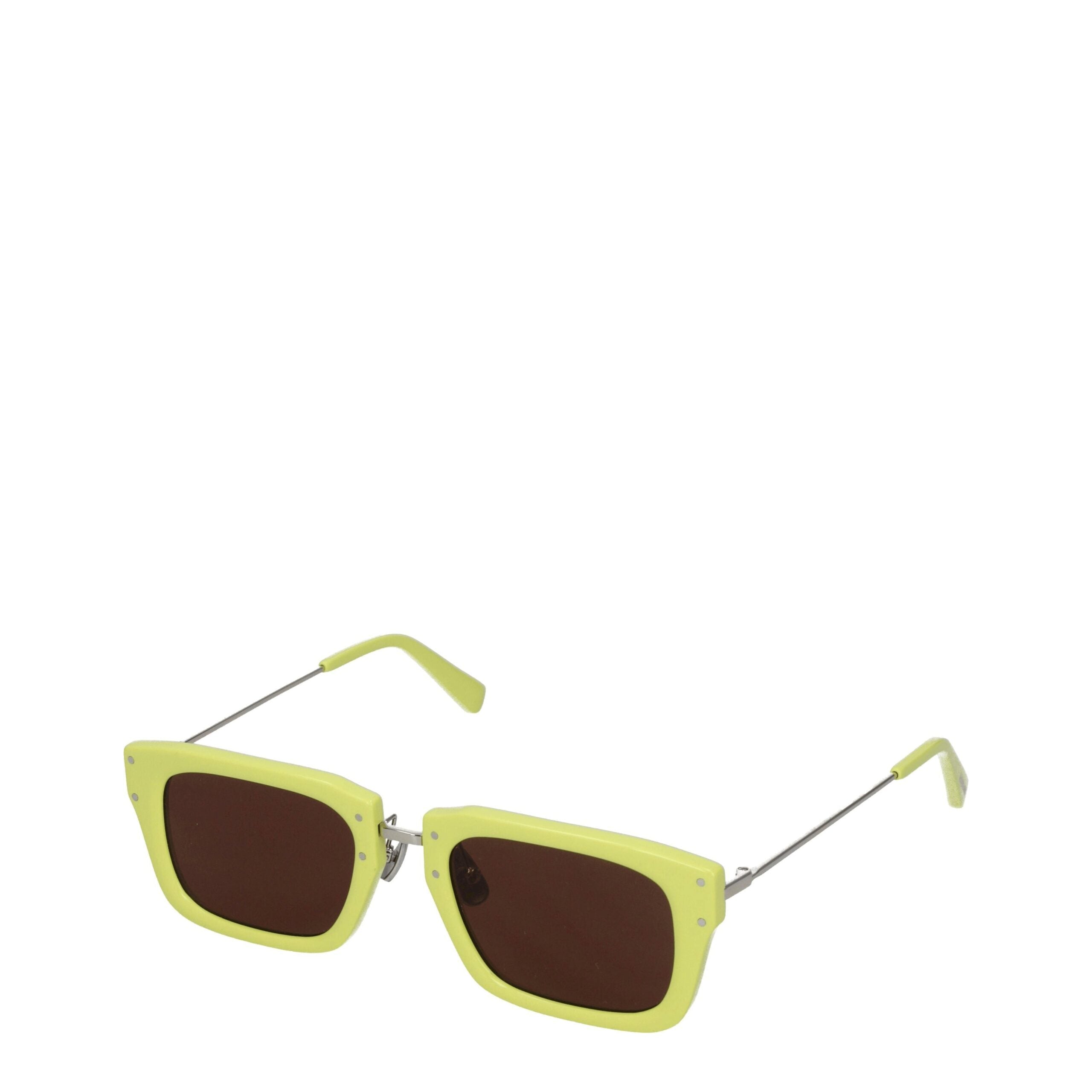 Lunettes Jacquemus carrées jaunes