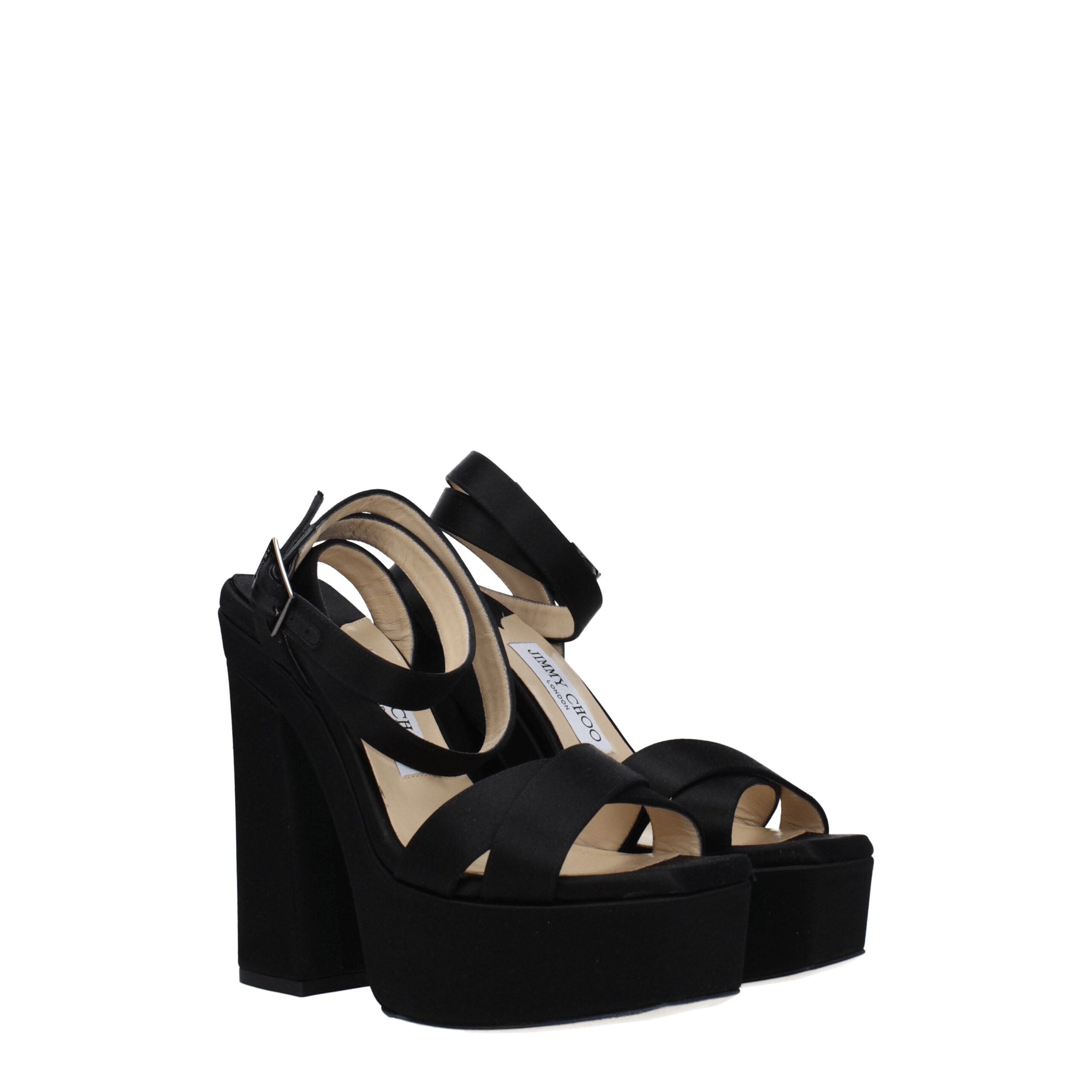 Sandales Jimmy Choo Gaia noires