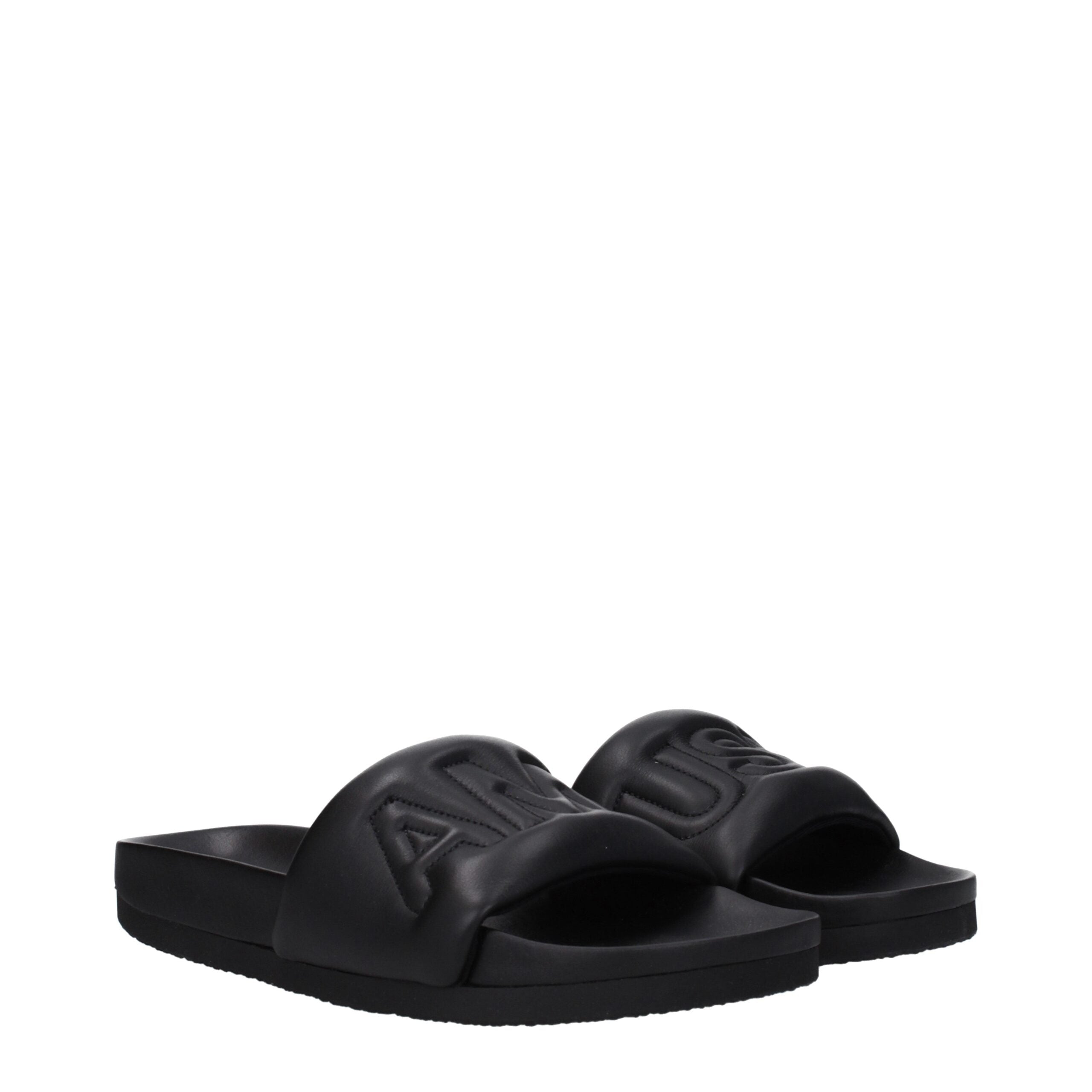 Sandales Ambush cuir noir