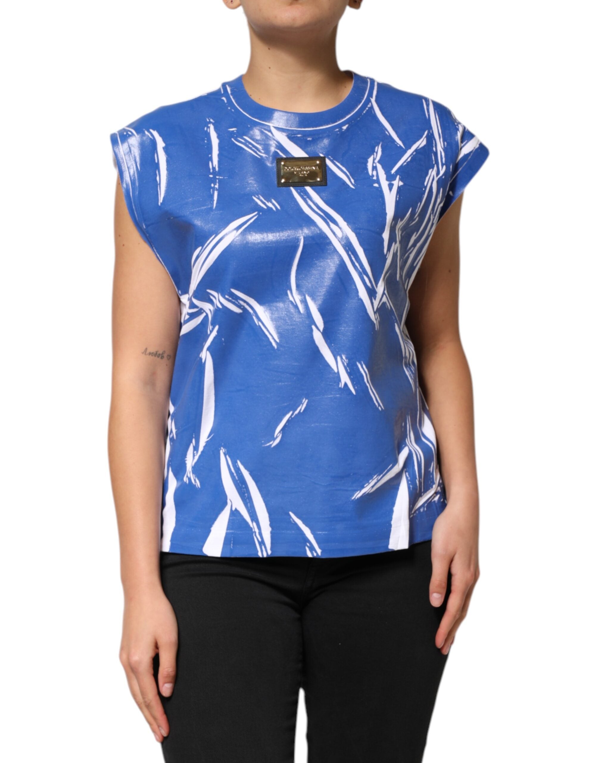 Débardeur Dolce & Gabbana bleu blanc