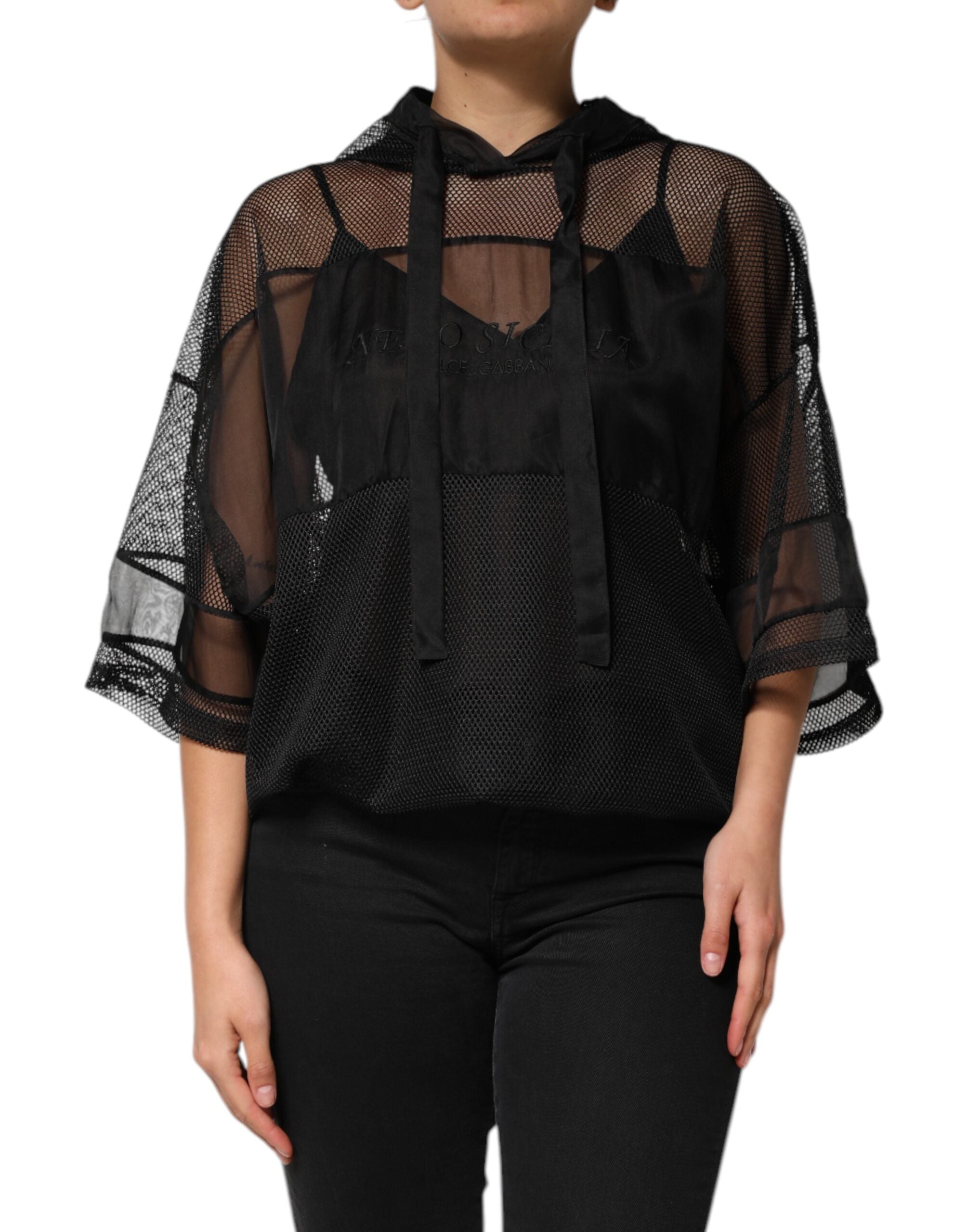 Pull Dolce & Gabbana à capuche noir