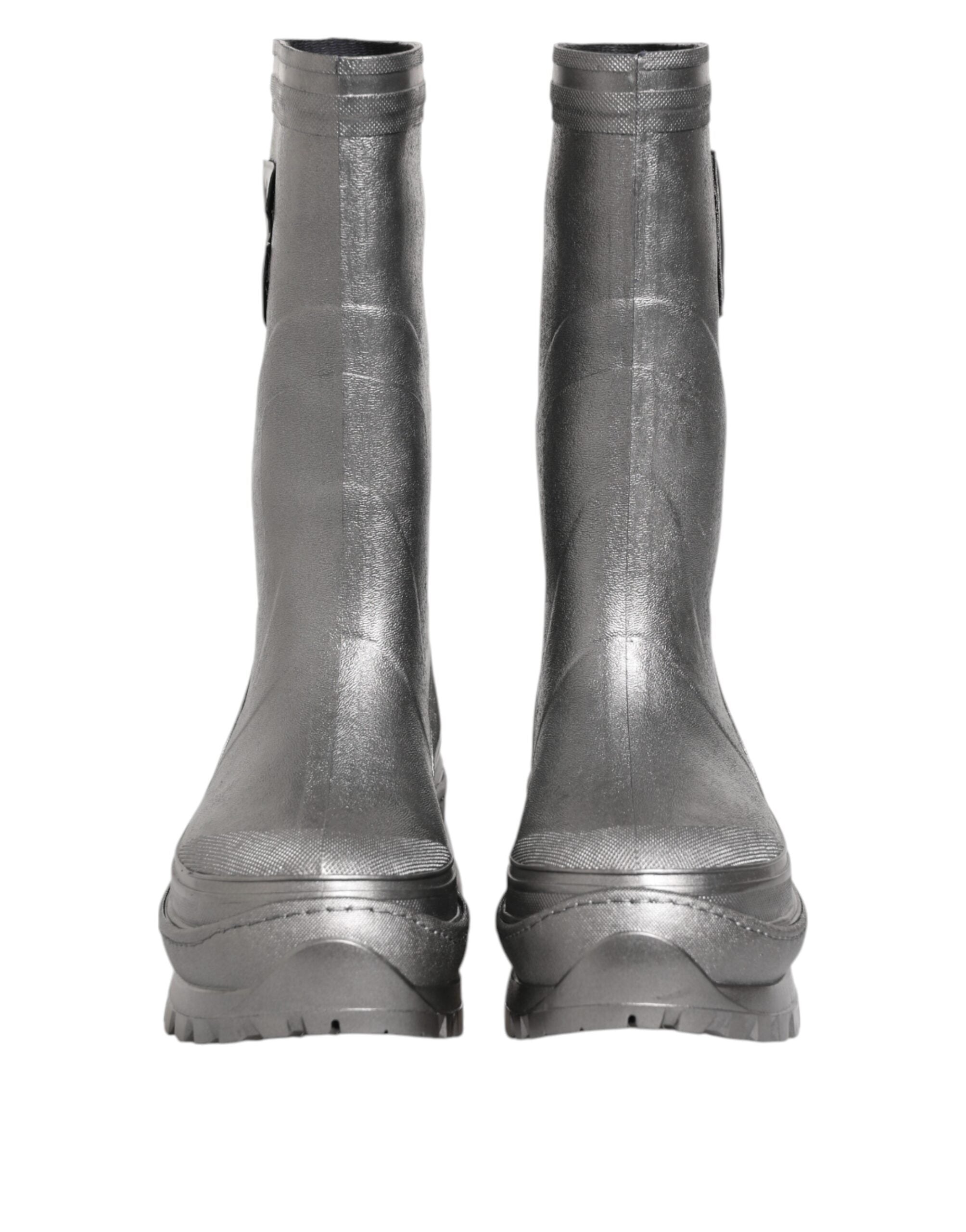 Bottines Dolce & Gabbana argentées