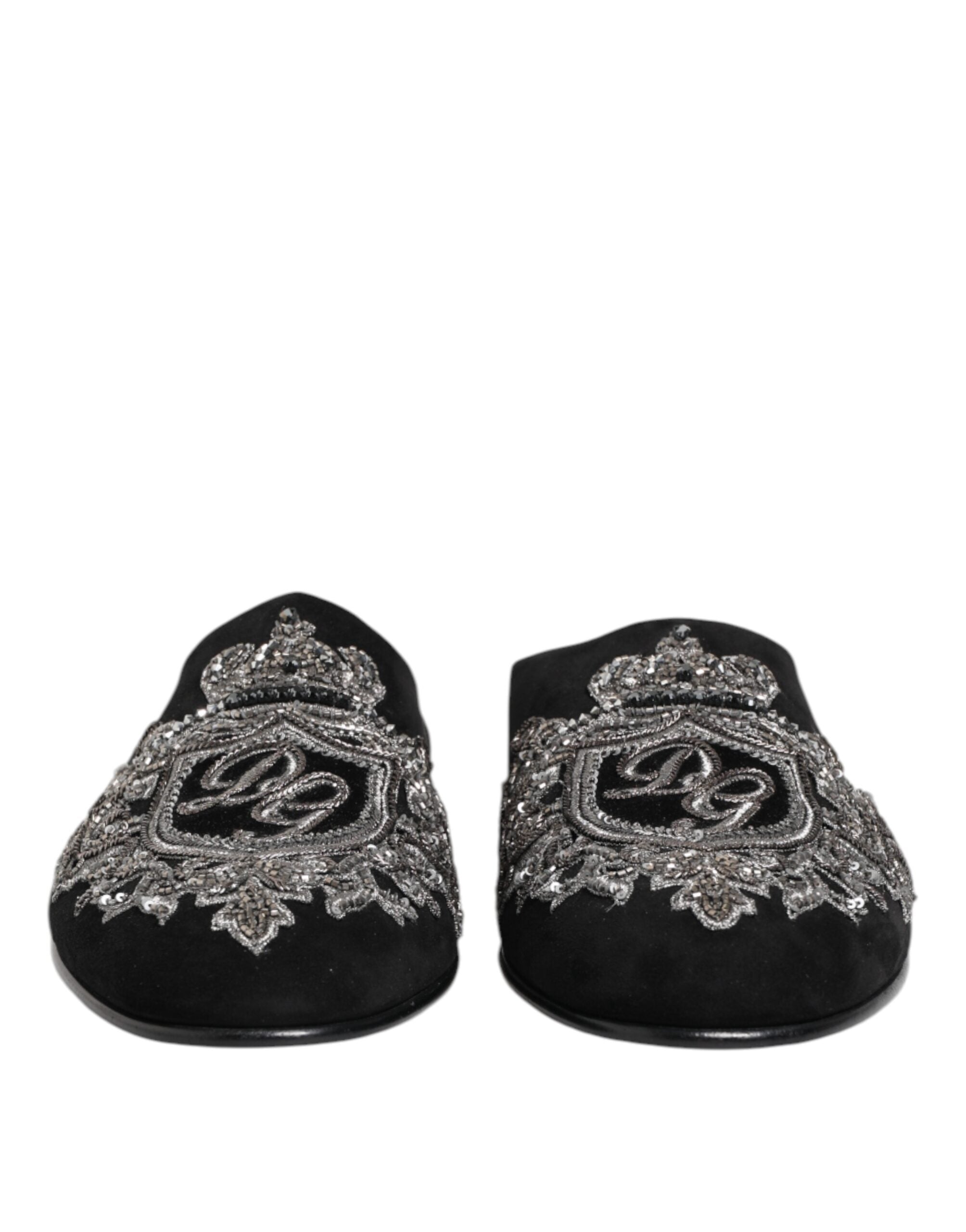 Sandales Dolce & Gabbana Crown noires