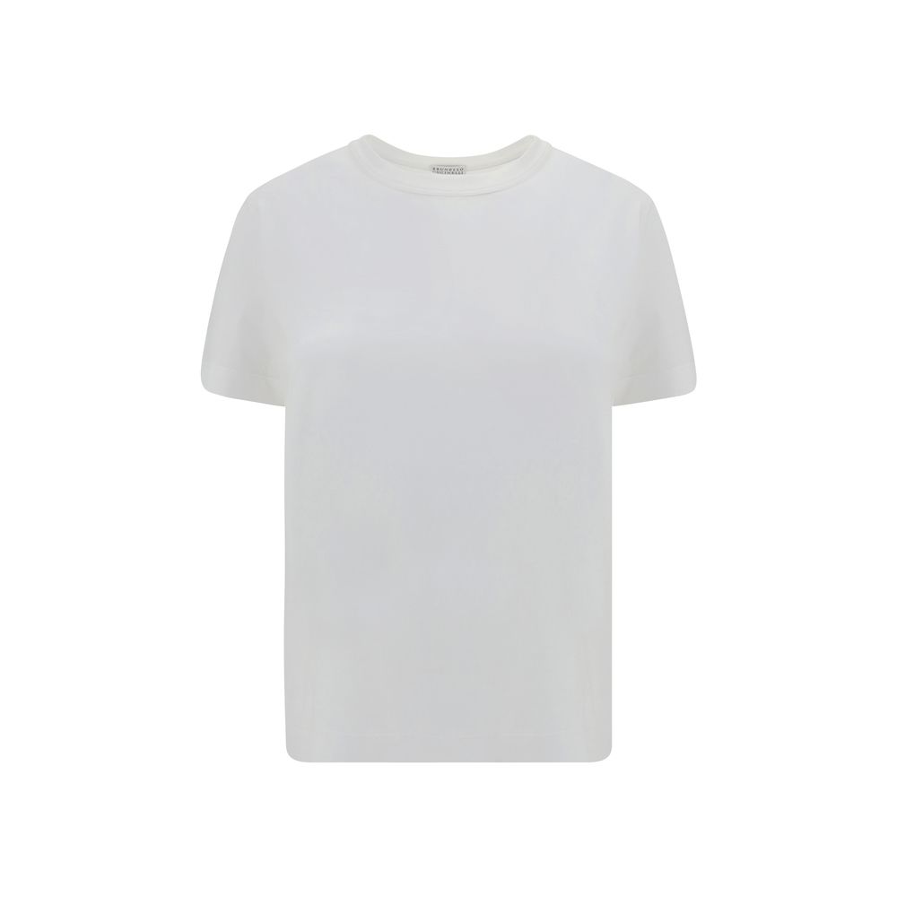 T-shirt Brunello Cucinelli monochrome blanc