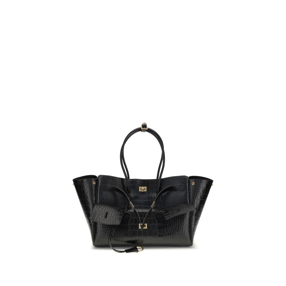 Sac à épaule Balenciaga Bel Air crocodile