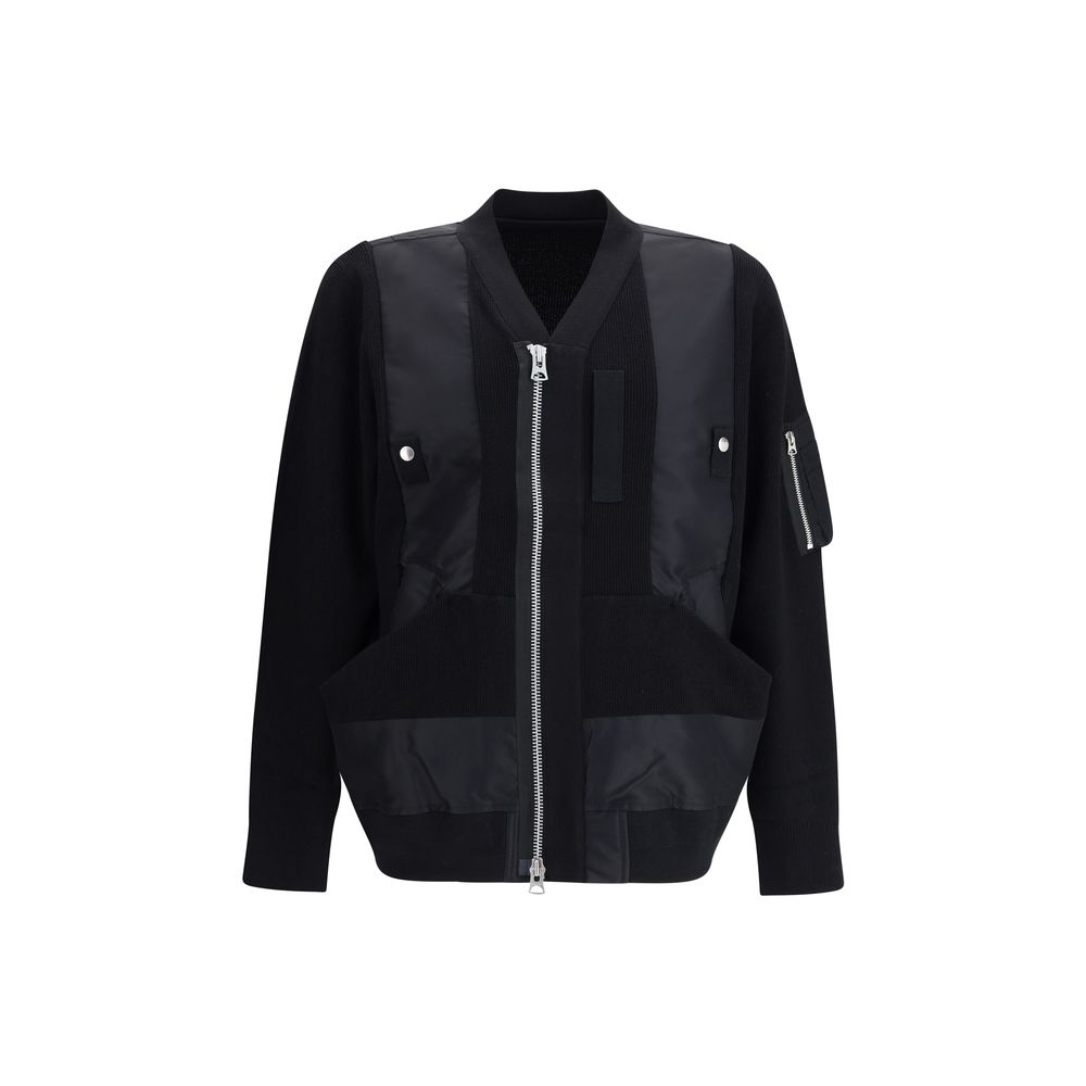 Veste Sacai paneled noire