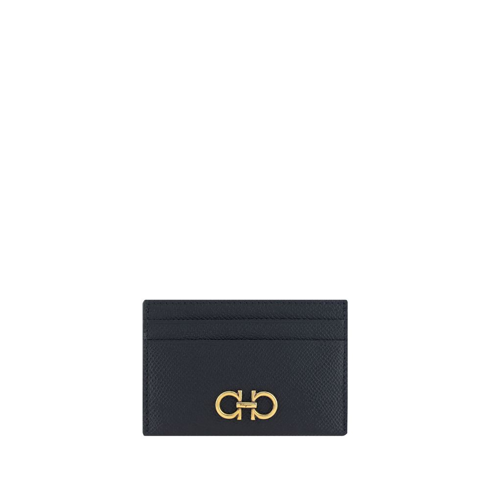 Porte-cartes Ferragamo Gancini noir