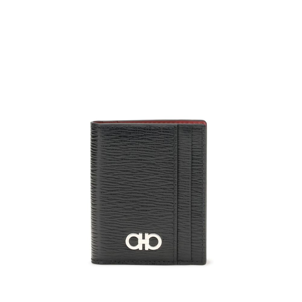 Porte-cartes Ferragamo Gancini beige