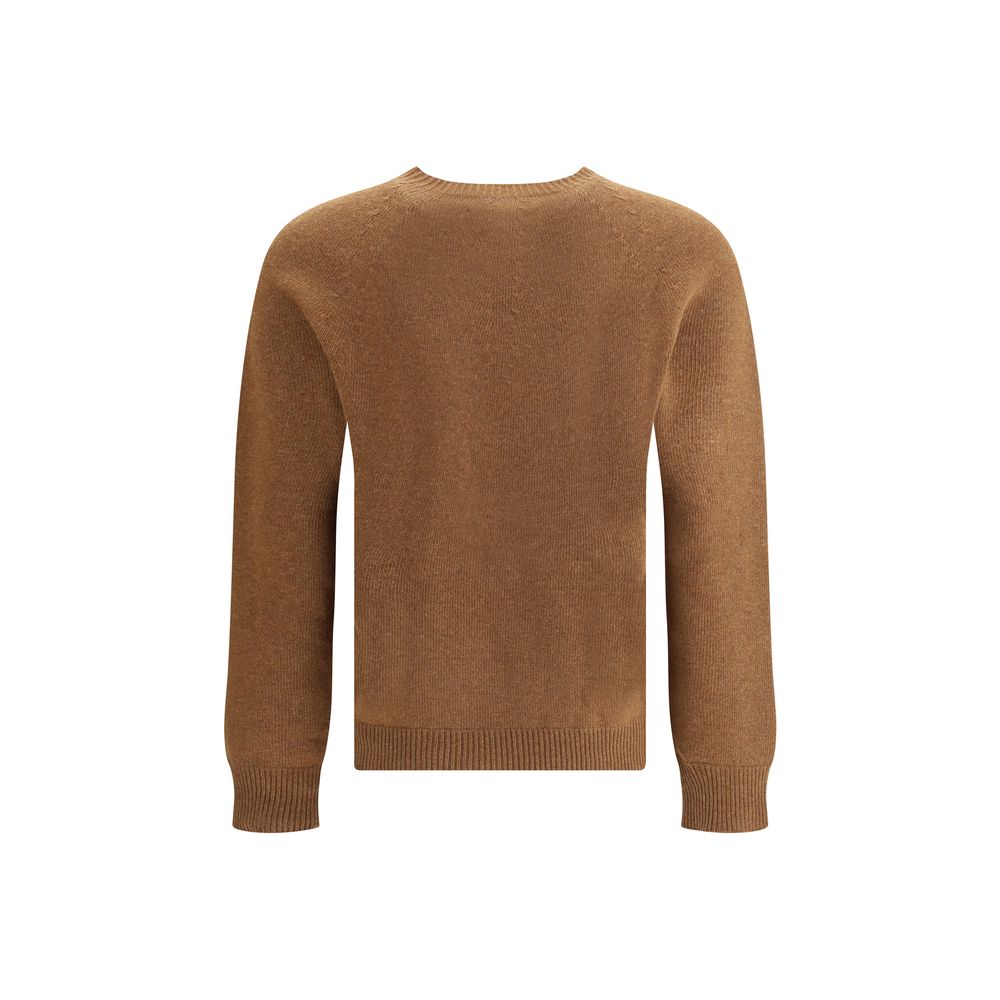 Pull seamless en laine beige