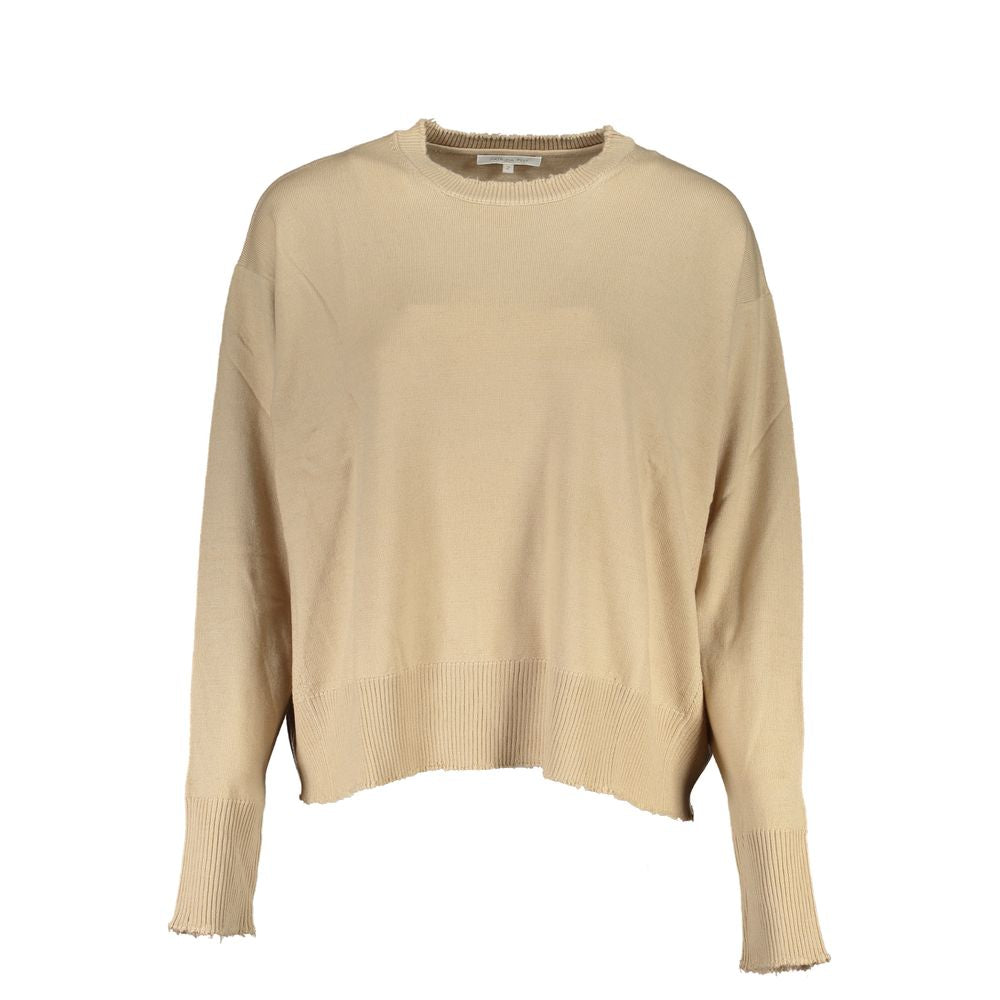 Pull beige avec logo
