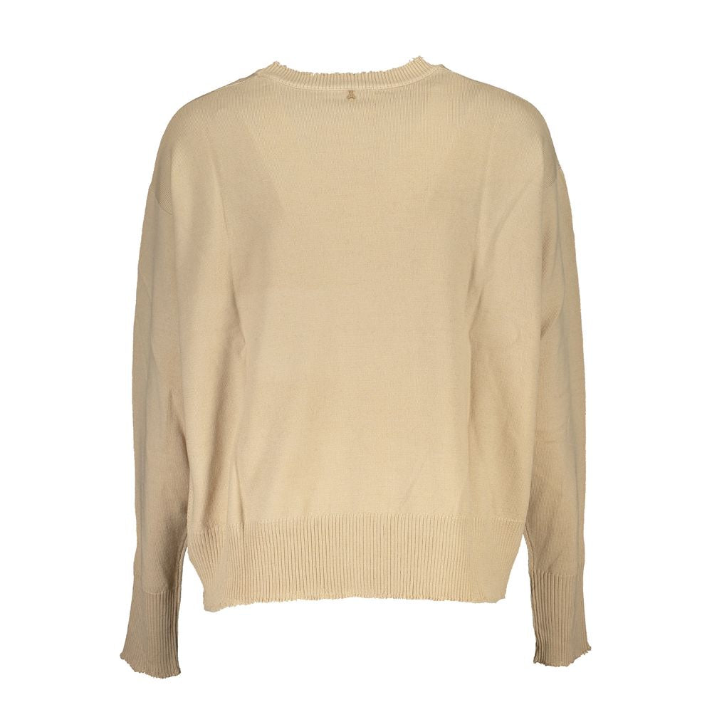 Pull beige avec logo
