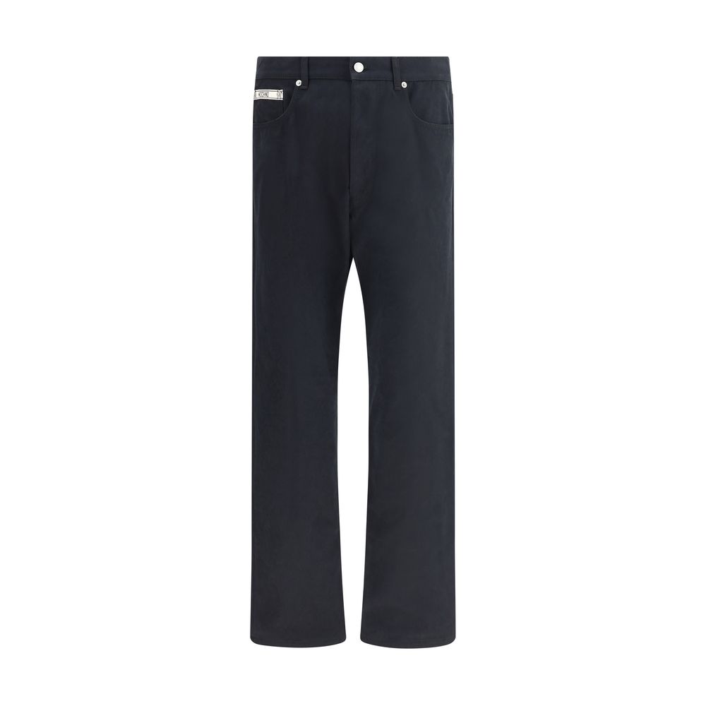 Pantalons Moschino droits noirs