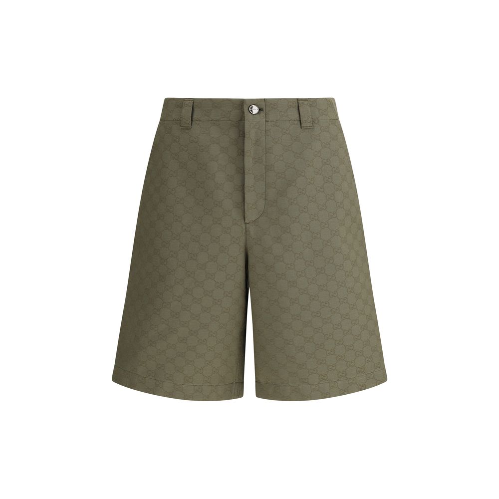Shorts Gucci GG motif marron