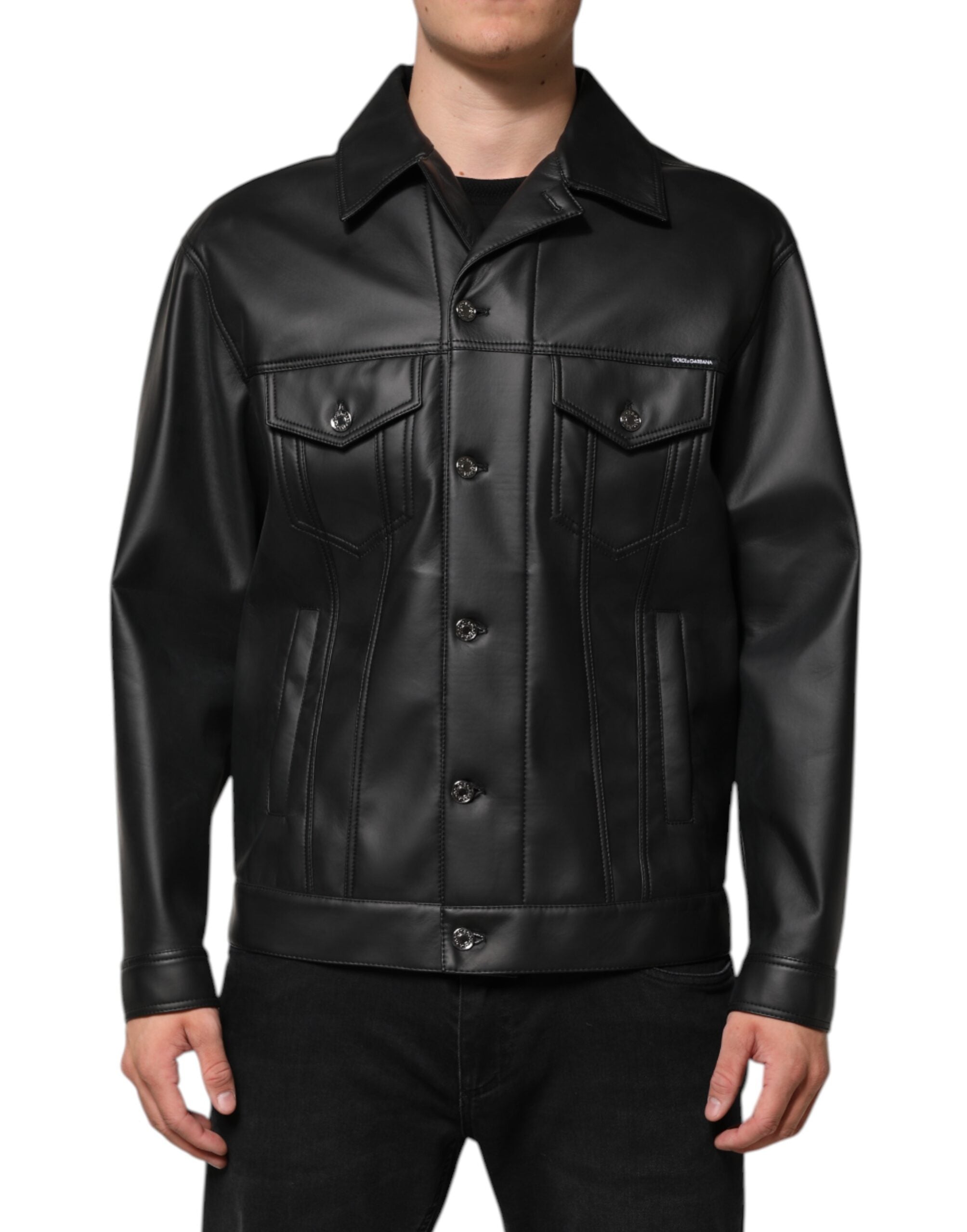 Veste DOLCE & GABBANA Biker noire