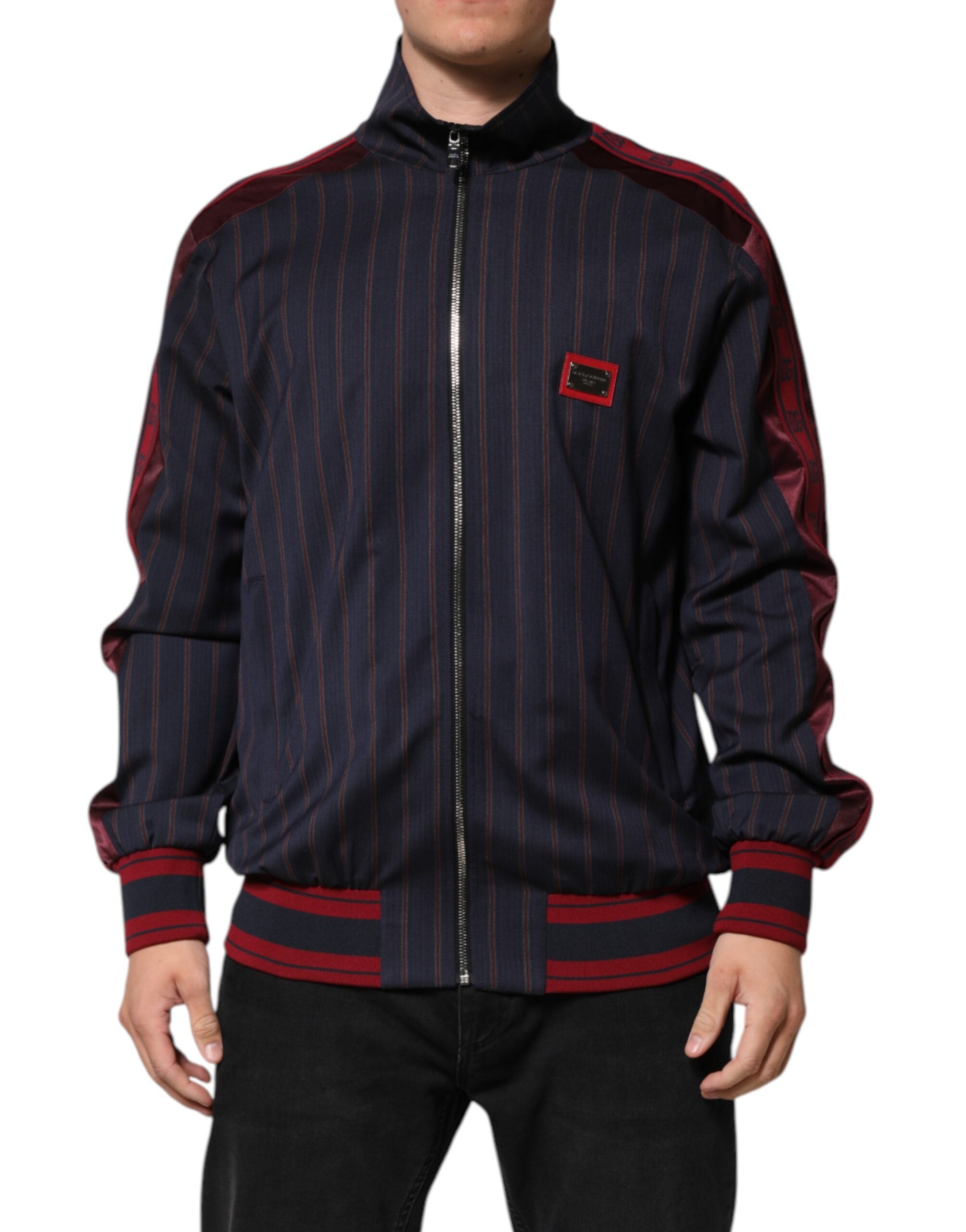 Veste Dolce & Gabbana bomber bleue rouge