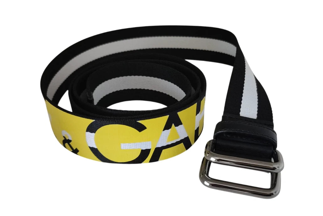 Ceinture Dolce & Gabbana noire jaune