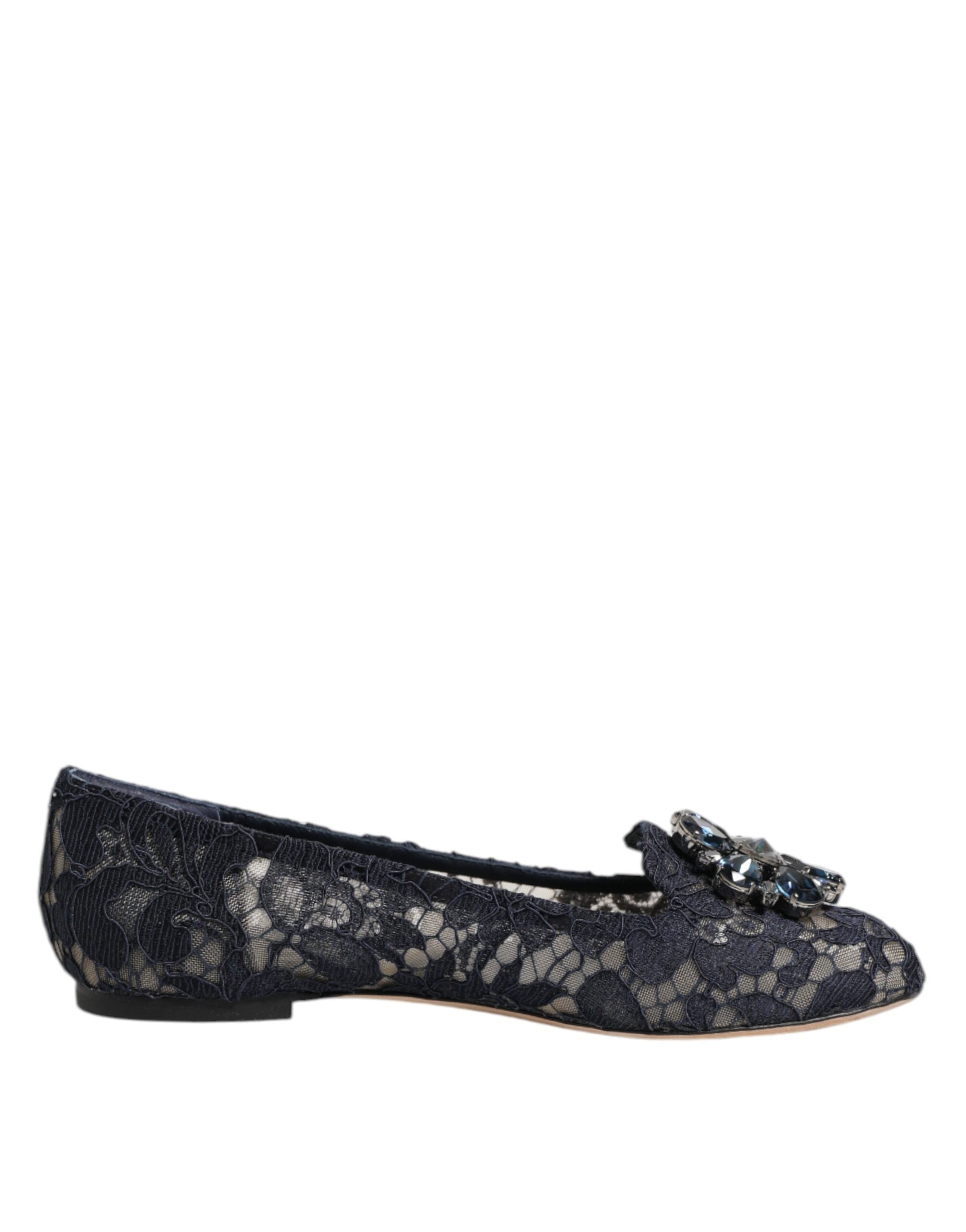 Flats Dolce & Gabbana bleu foncé