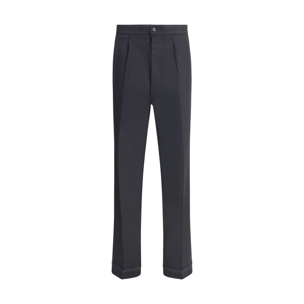 Pantalons Maison Margiela pleats noirs
