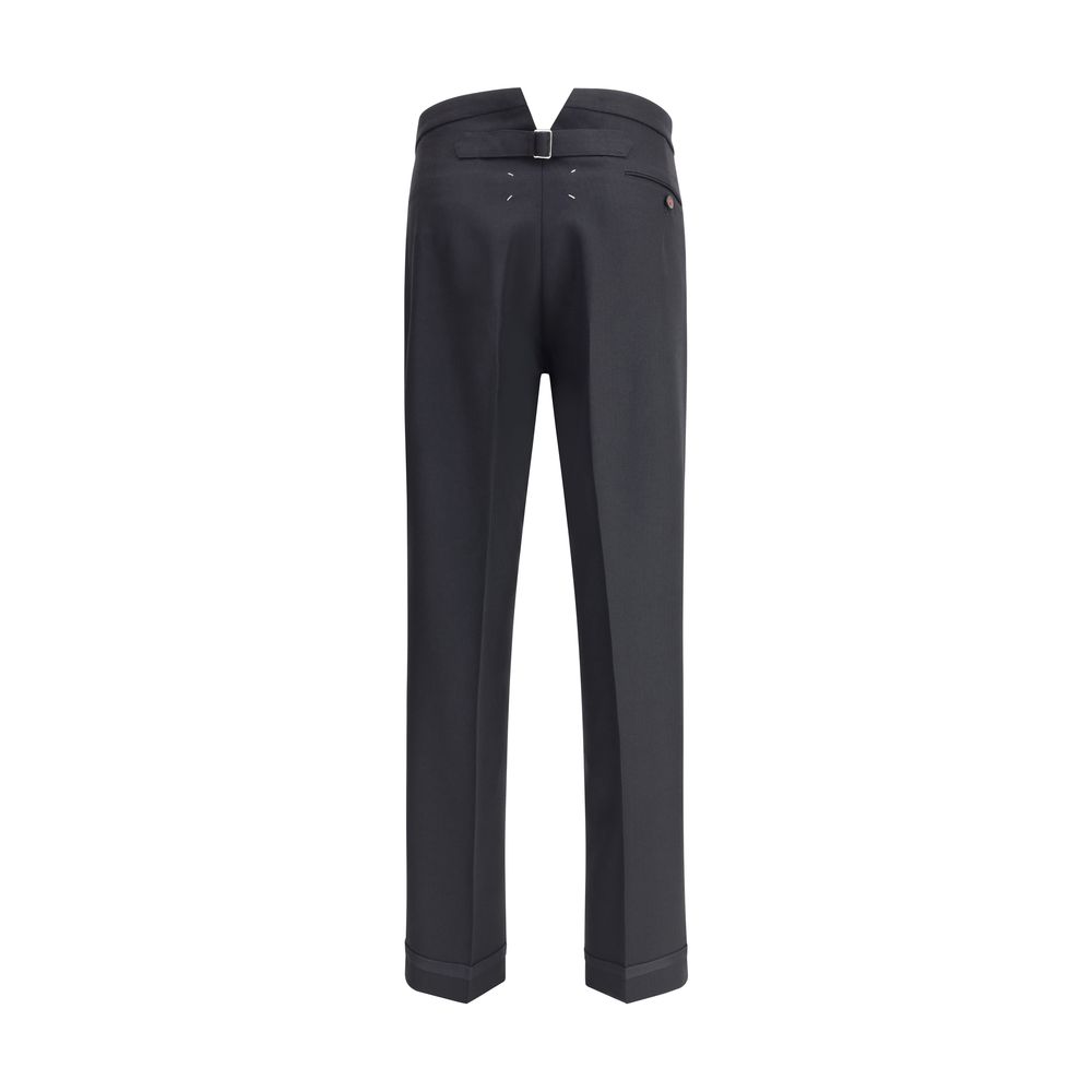 Pantalons Maison Margiela pleats noirs
