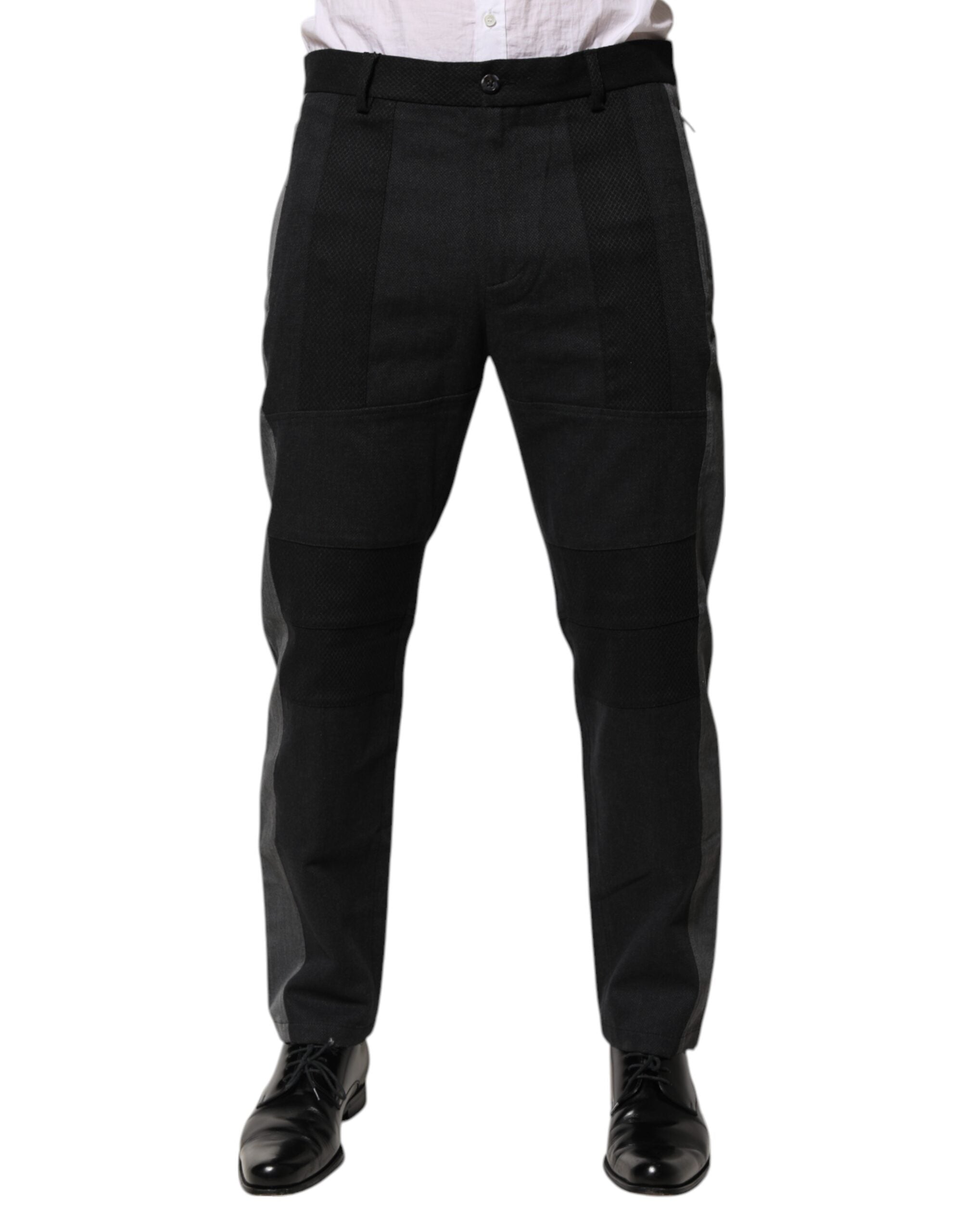 Pantalon Dolce & Gabbana Tapered noir-gris