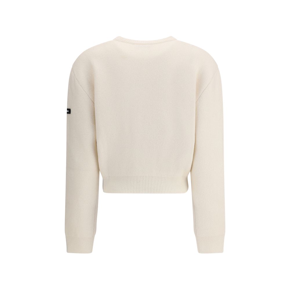 Pull Balenciaga en laine vierge noir