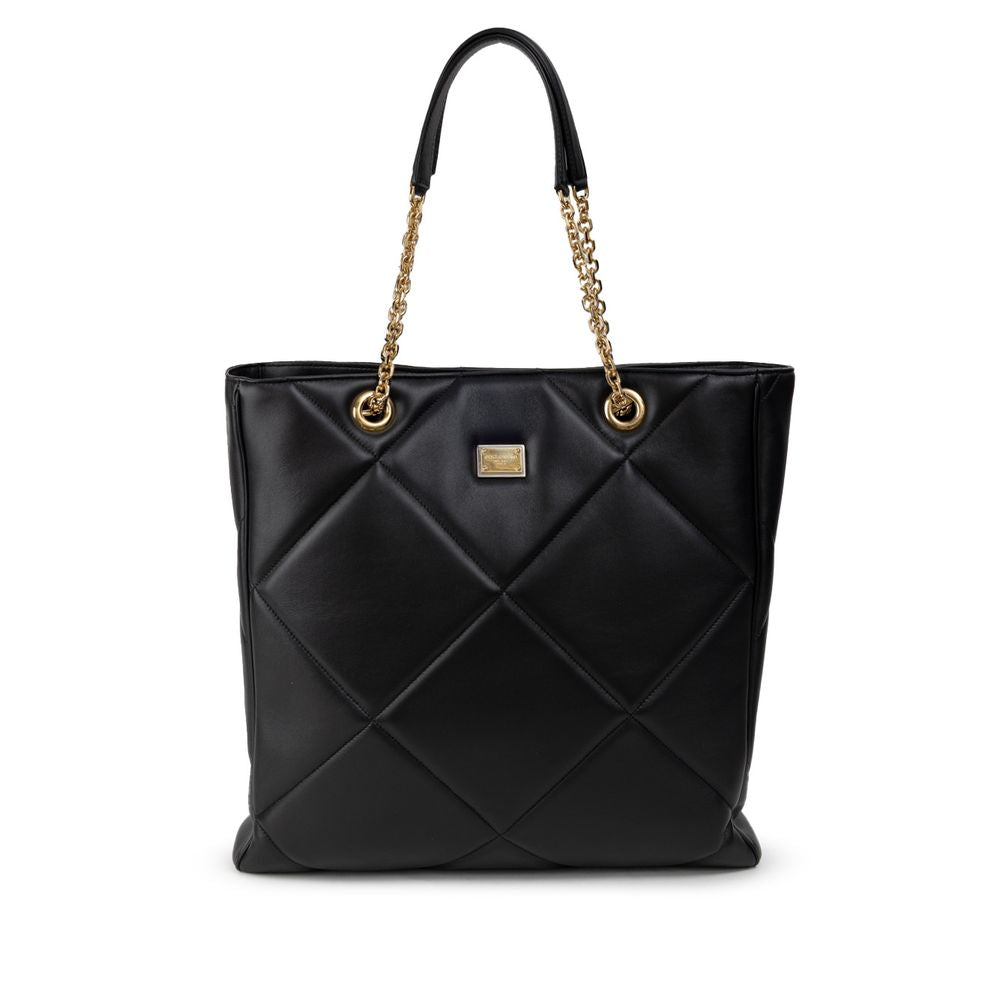 Tote bag Dolce & Gabbana Matelassé noir