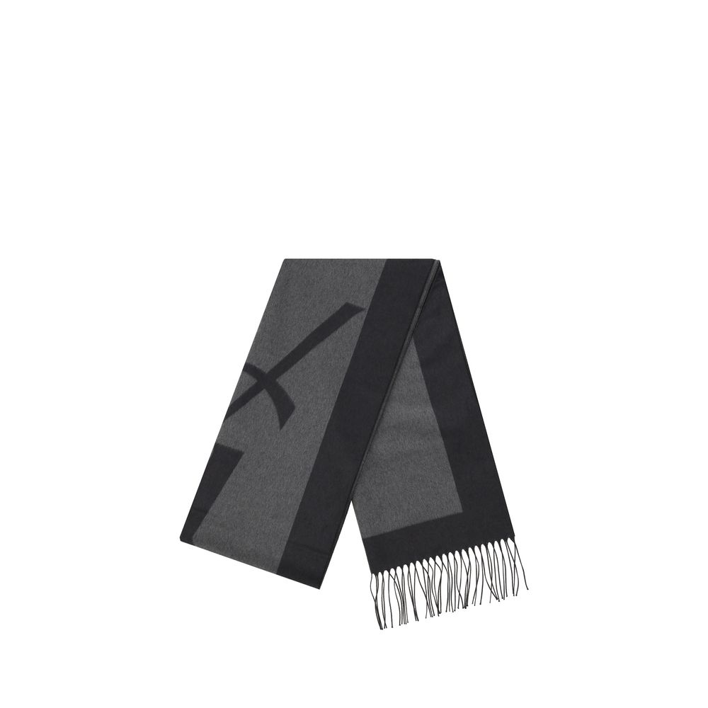 Écharpe Saint Laurent Cassandre grise
