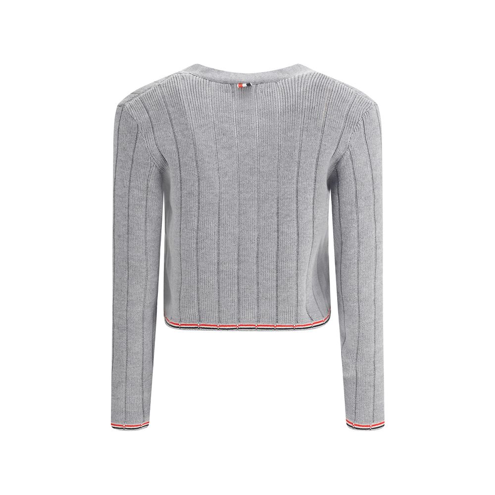 Cardigan Thom Browne V Neck bleu