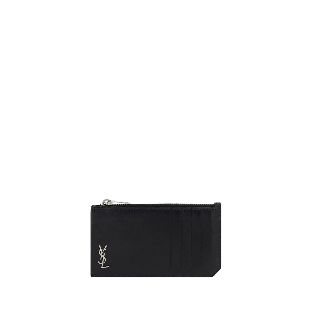 Porte-cartes Saint Laurent YSL noir