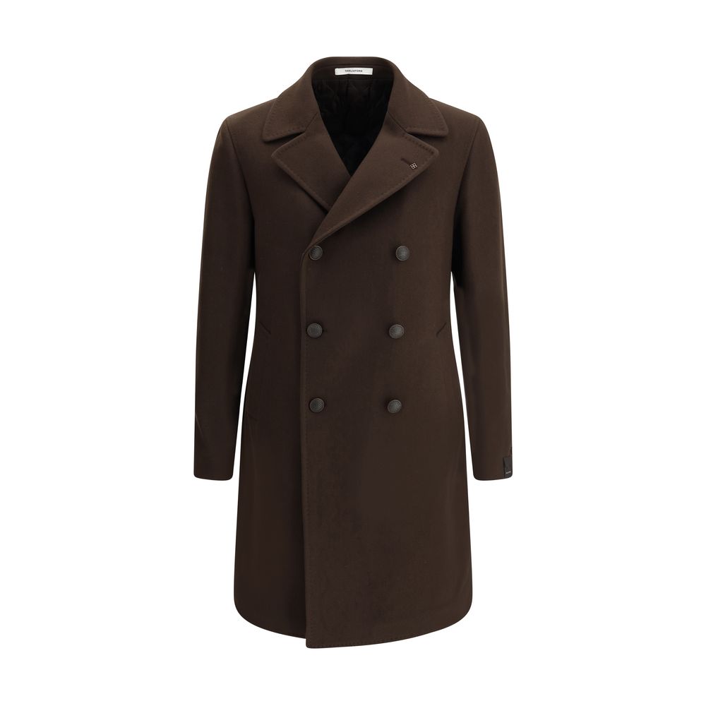 Manteau Tagliatore double-breasted gris
