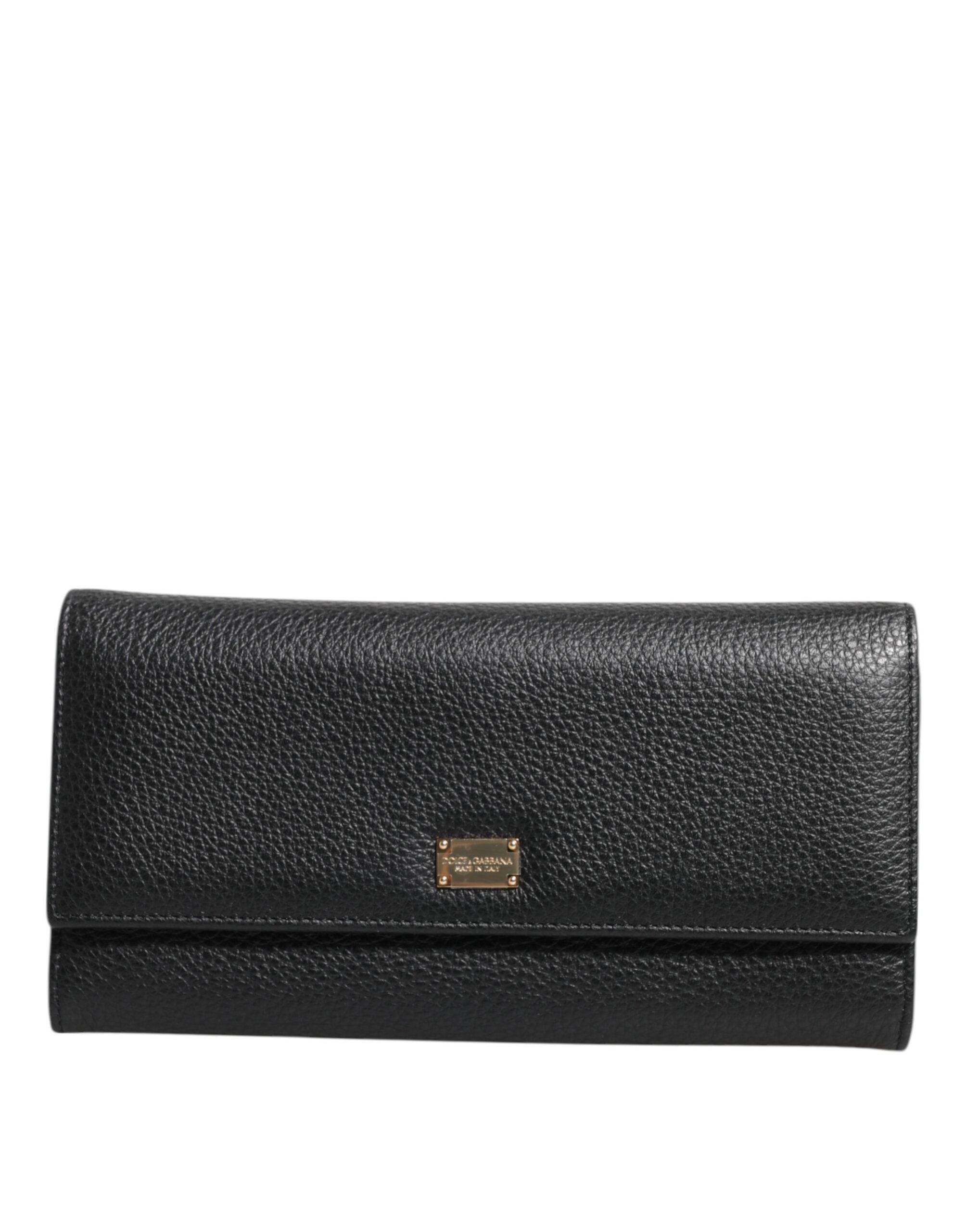 Porte-carte Dolce & Gabbana noir en cuir