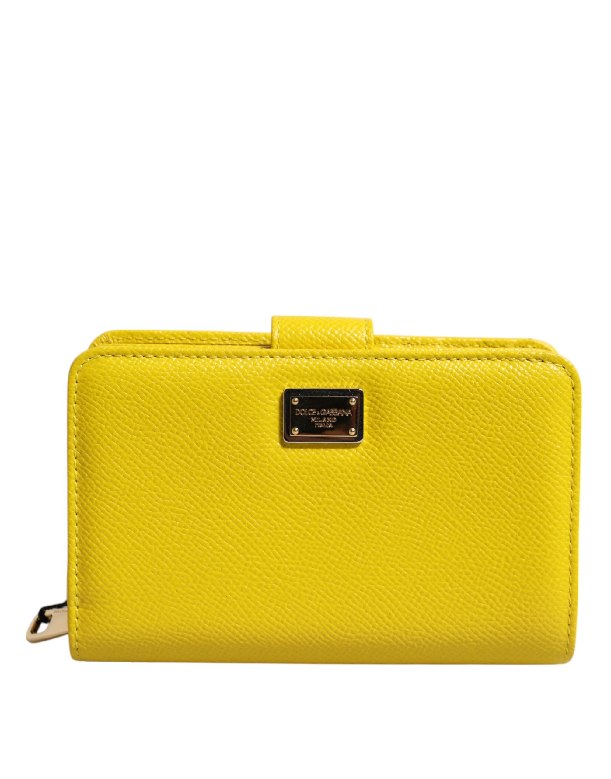 Portefeuille Dolce & Gabbana Continental jaune
