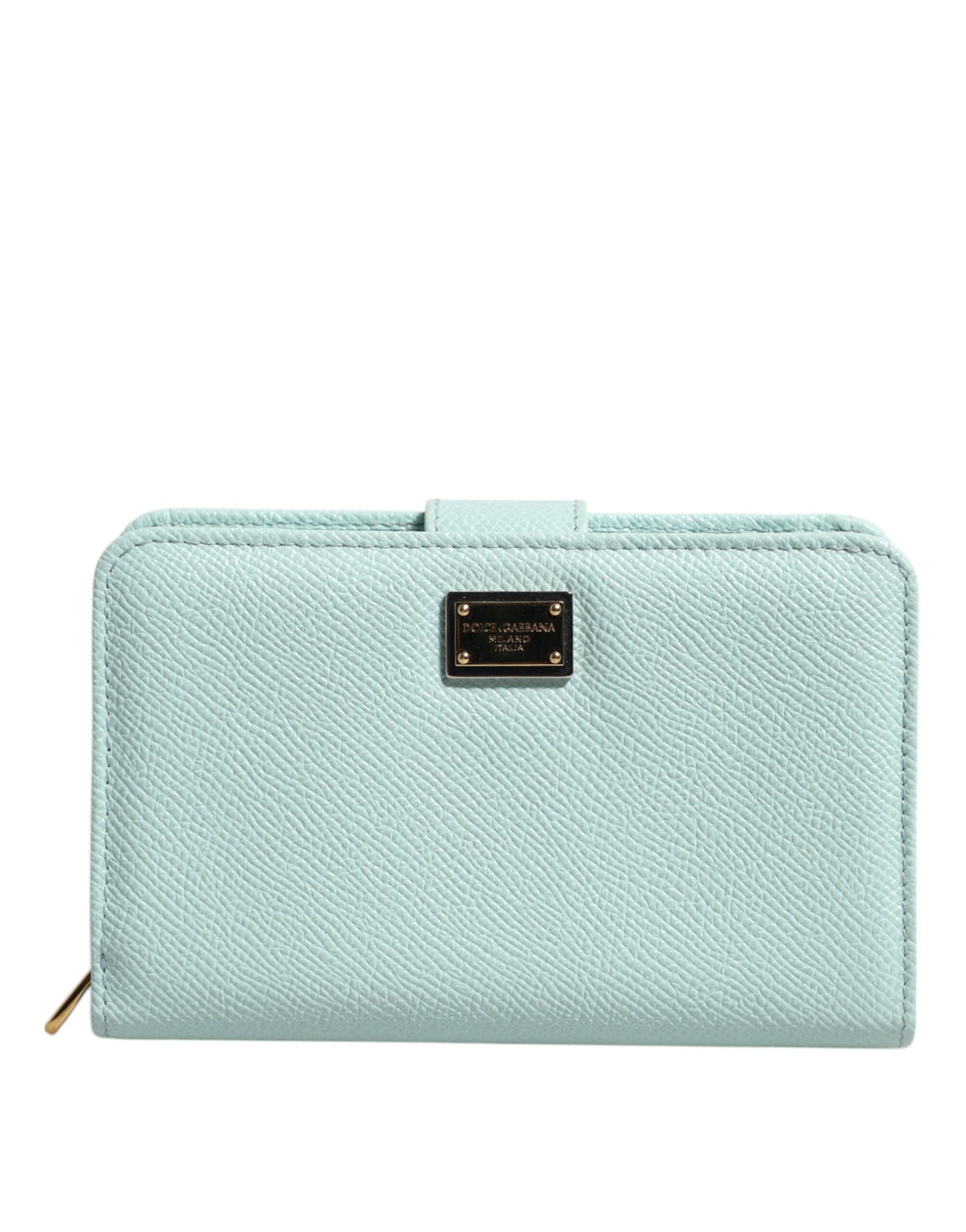 Portefeuille Dolce & Gabbana continental vert menthe