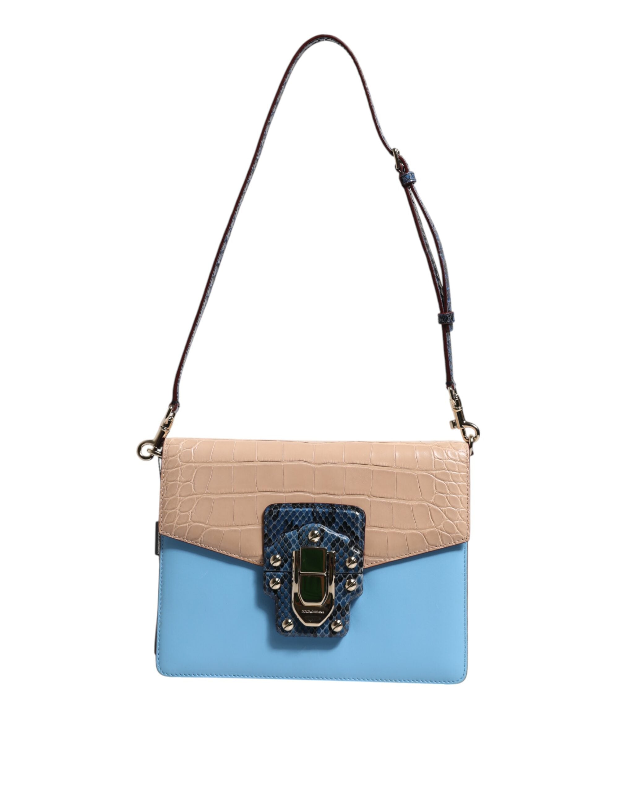 Sac bandoulière Dolce & Gabbana LUCIA bleu beige