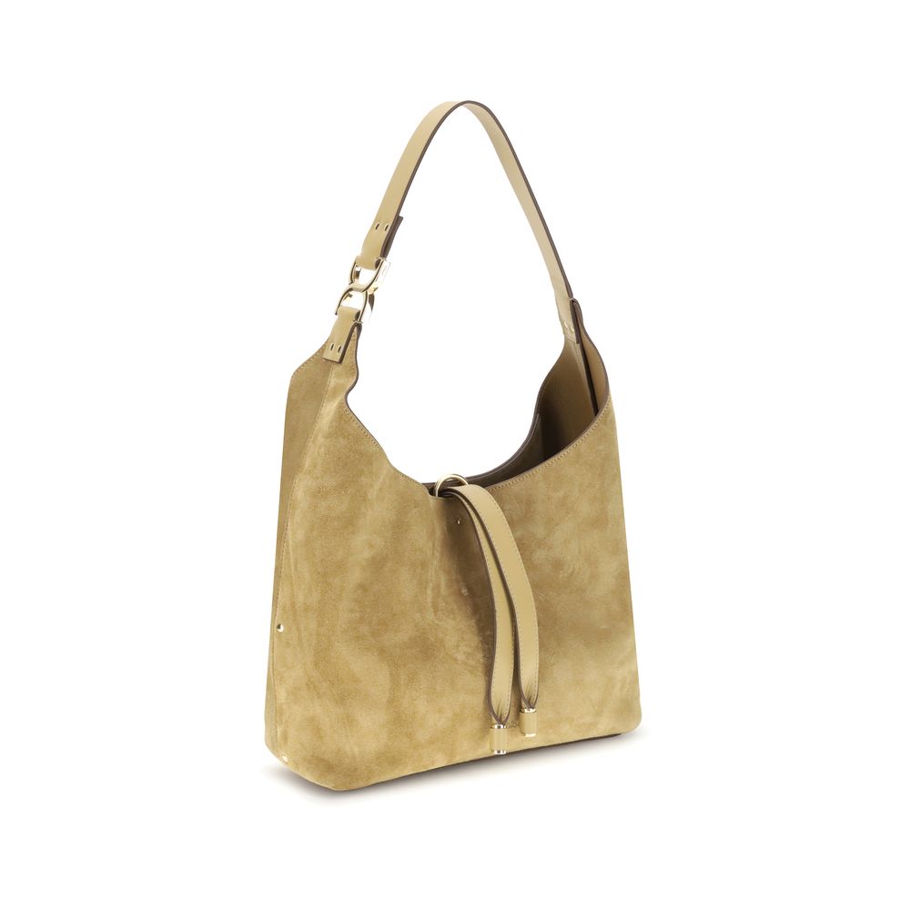 Sac Chloé Marcie en suédine taupe
