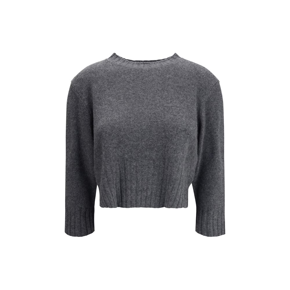 Pull LouLou De Saison Crop gris