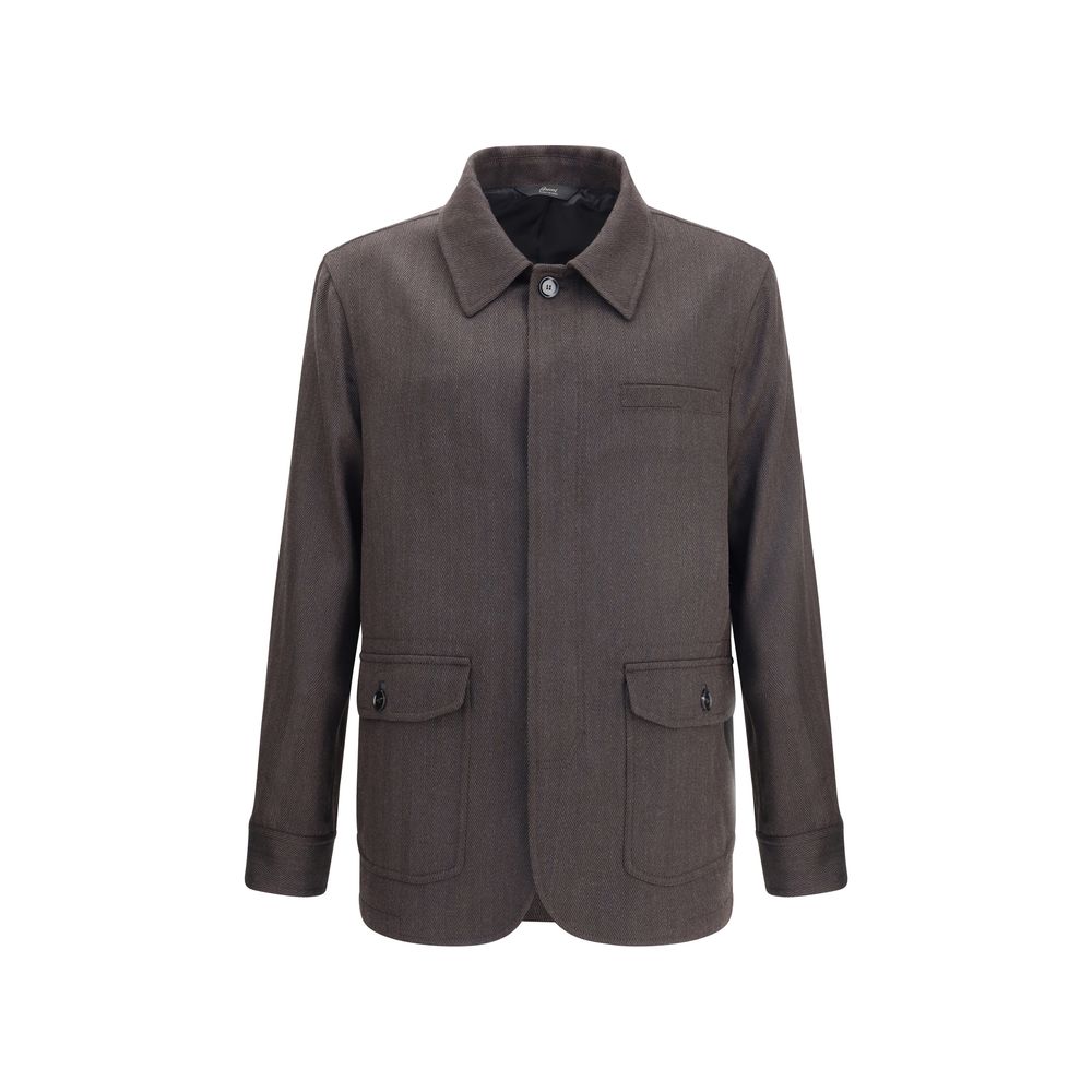 Veste Brioni Herringbone grise
