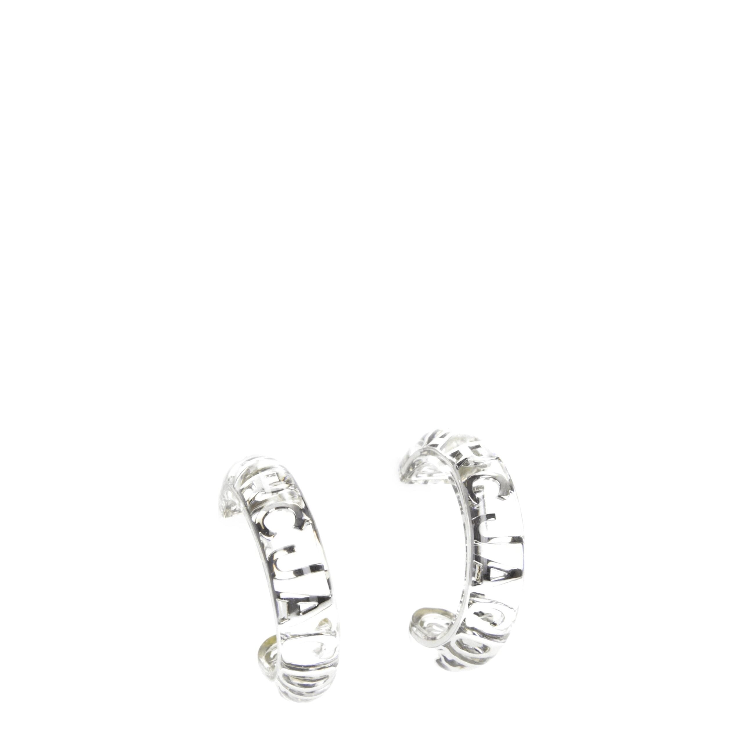 Boucles d'oreilles Marc Jacobs transparentes