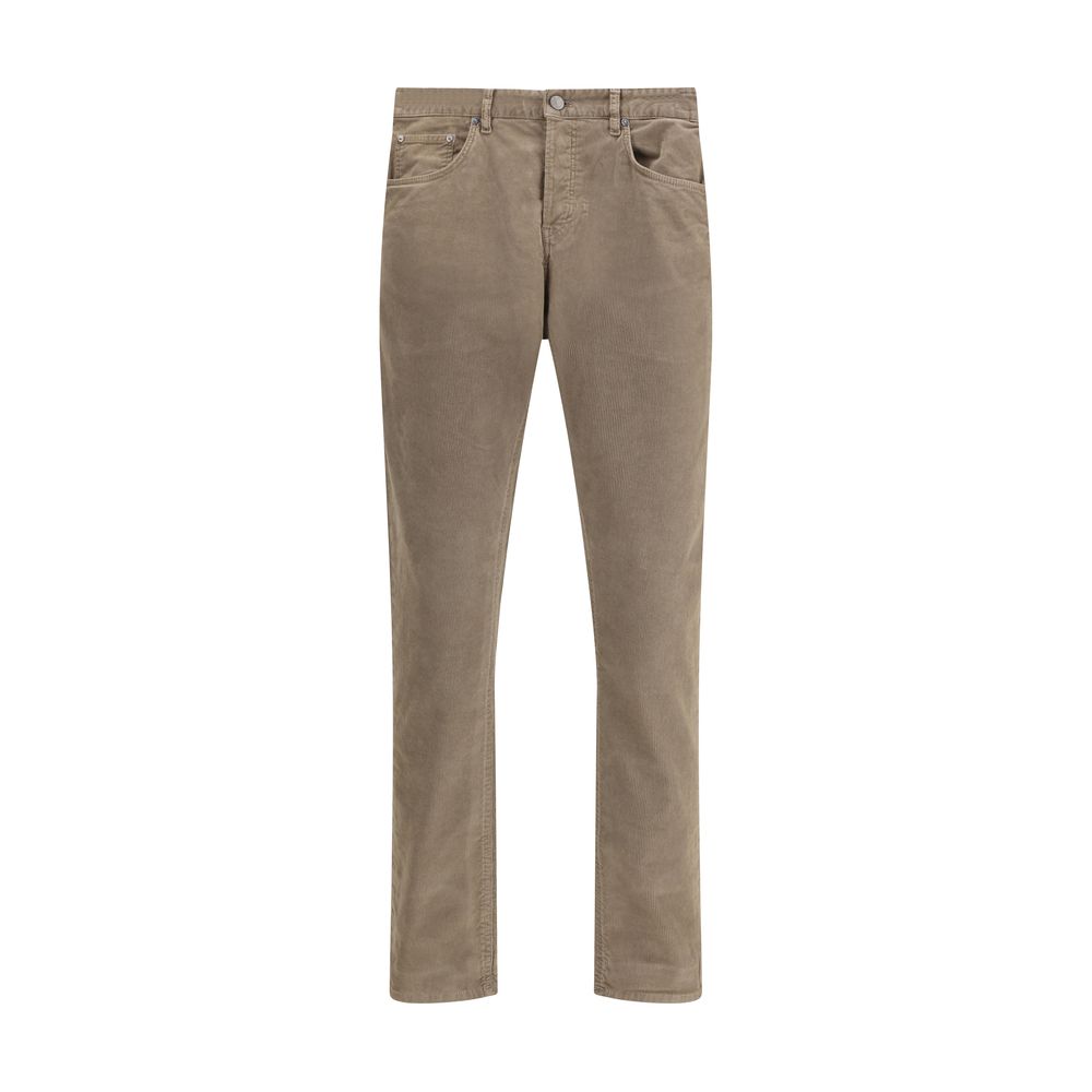 Pantalons PT Torino corduroy marron