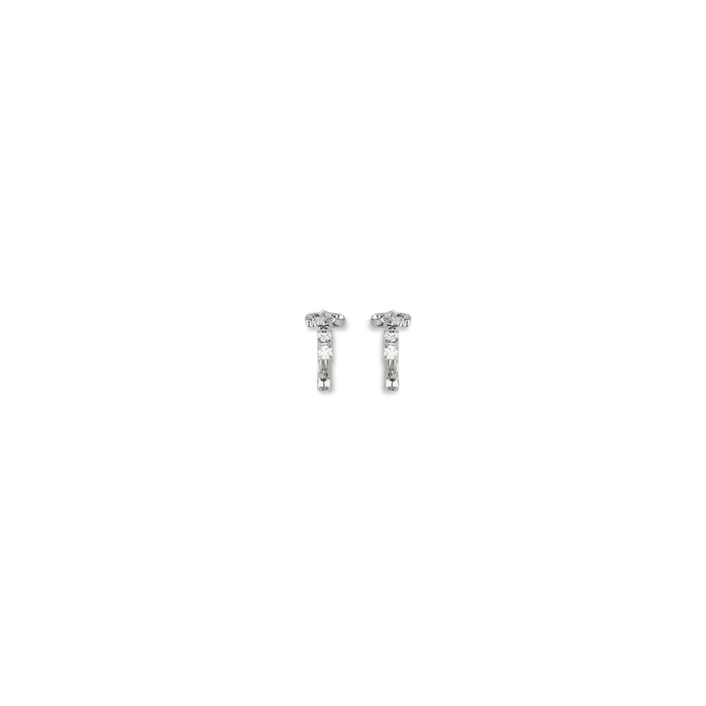 Boucles d'oreilles Magda Butrym strass transparentes