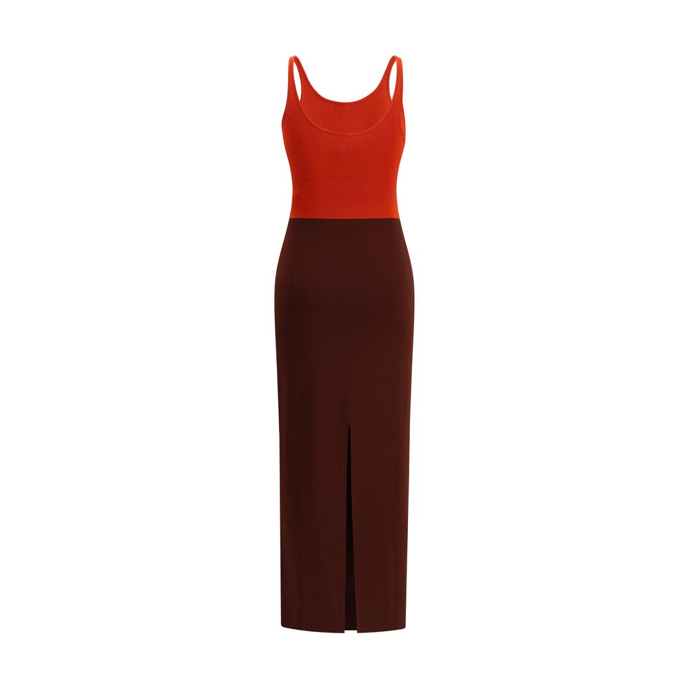 Robe Fendi color-block noire