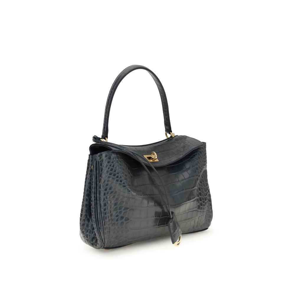 Sac à main Balenciaga Rodeo en cuir crocodile