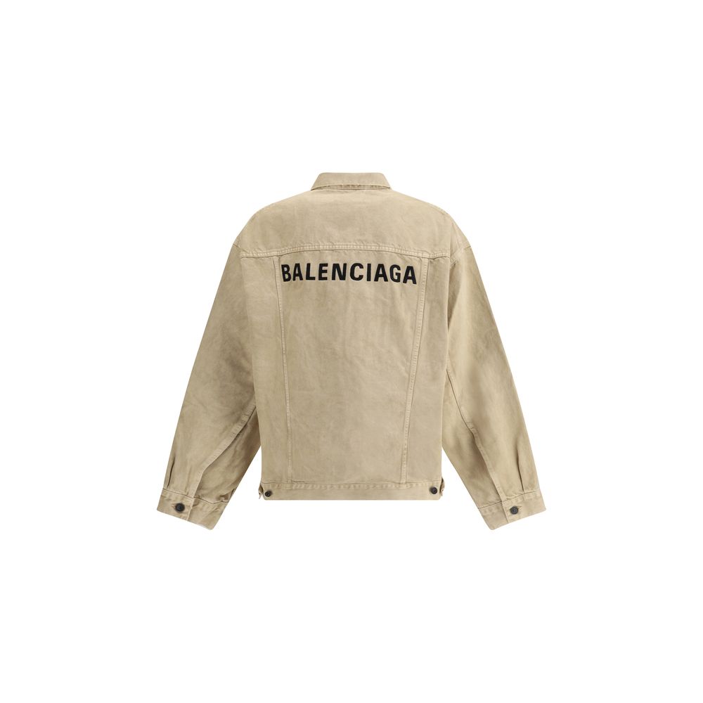 Veste en denim Balenciaga oversize bleue