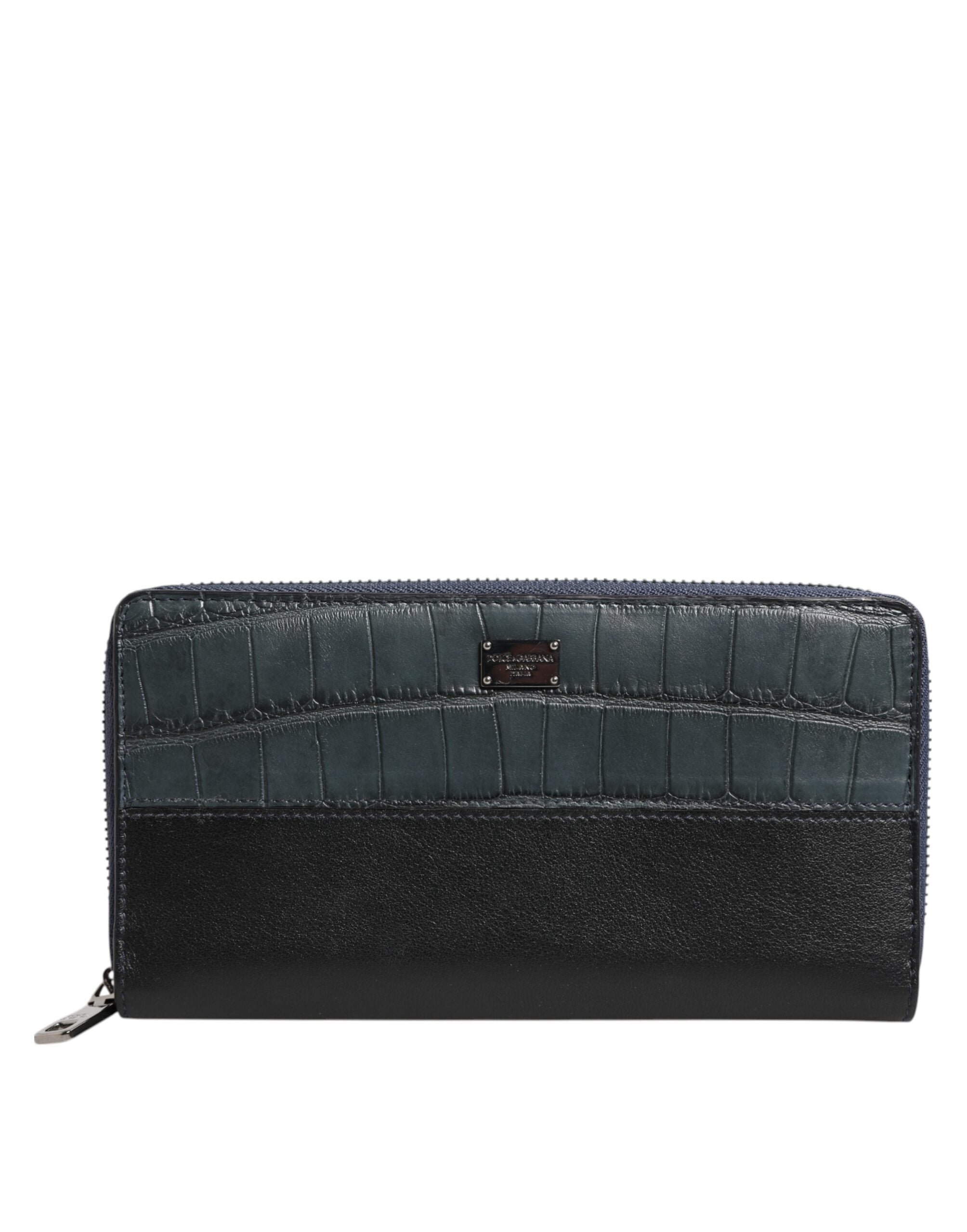 Portefeuille Dolce & Gabbana Continental noir bleu