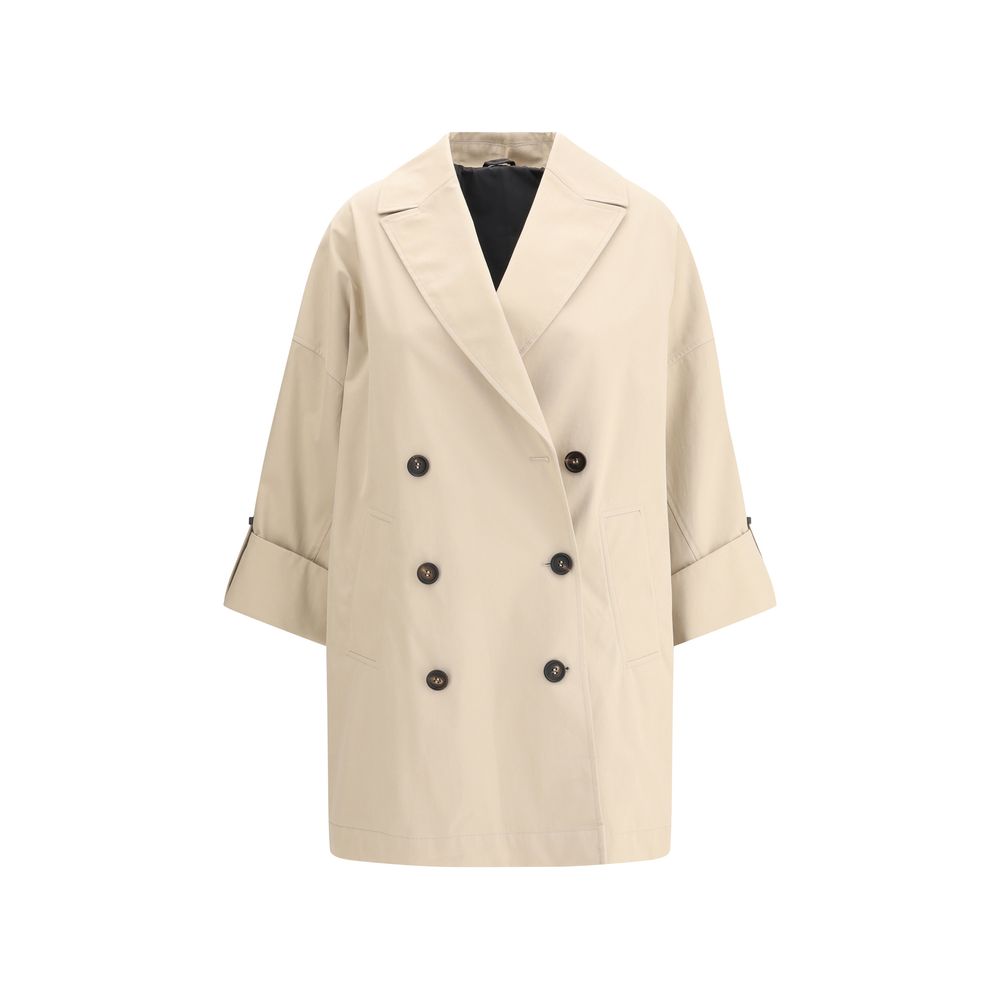 Trench coat Brunello Cucinelli midi beige