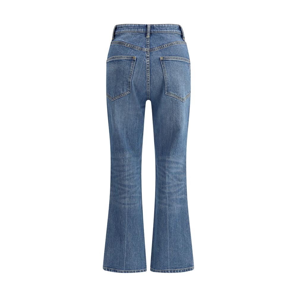Jean Tory Burch cropped flare bleu