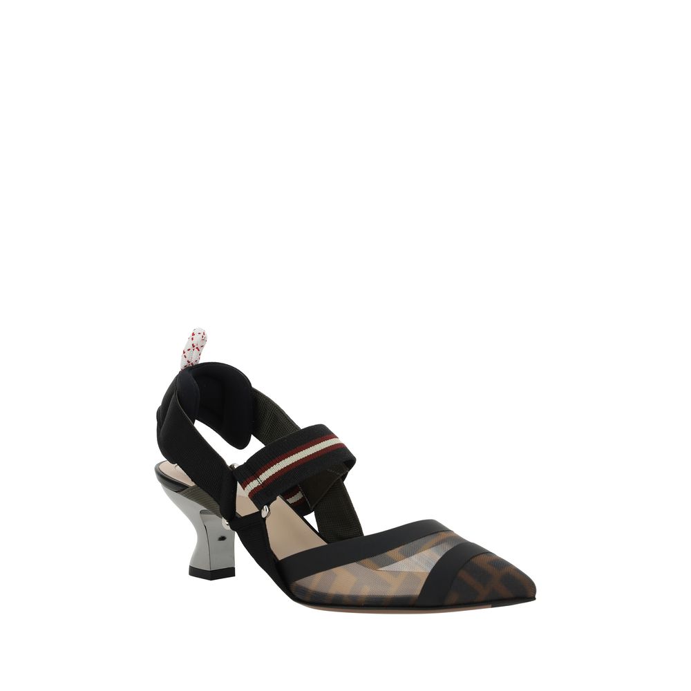Escarpins Fendi Colibri Rete transparentes