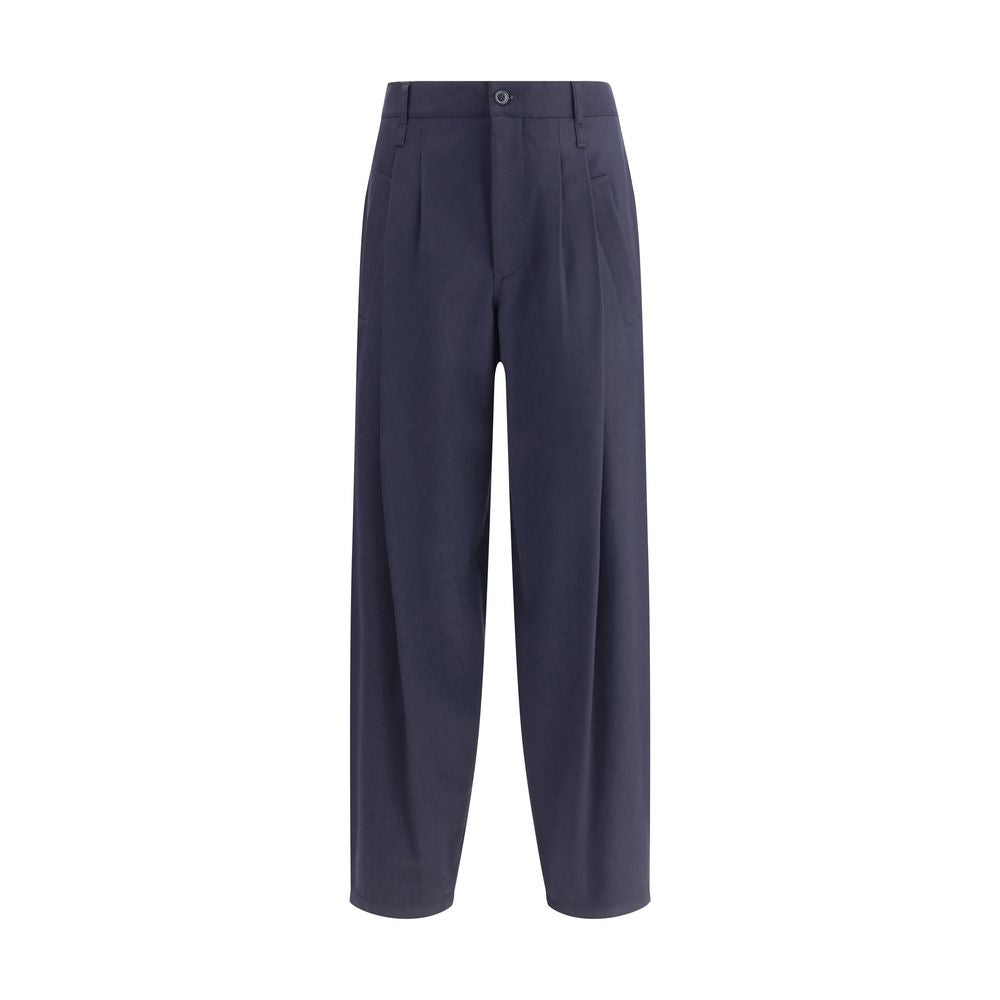 Pantalons Giorgio Armani en laine gris