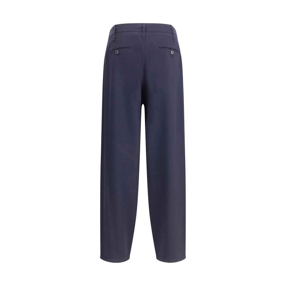 Pantalons Giorgio Armani en laine gris